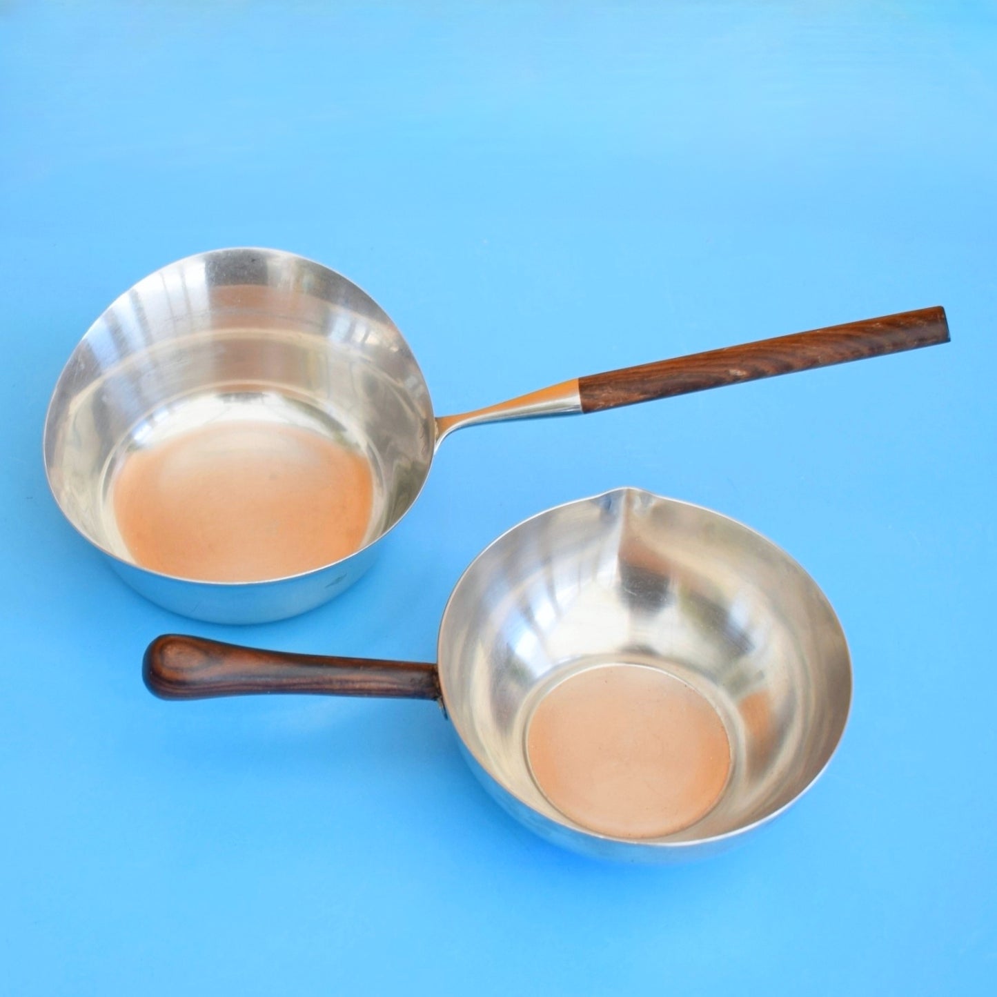 Vintage 1960s Stainless Steel / Rosewood Bits - Scandinavian.