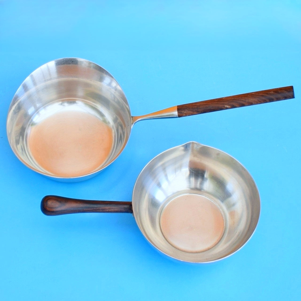 Vintage 1960s Stainless Steel / Rosewood Bits - Scandinavian.