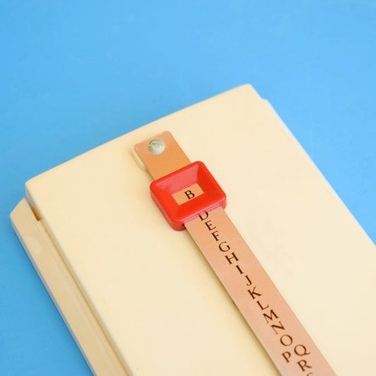 Vintage 1960s Flip Address/ Phone Number Directory - Cream/ Red