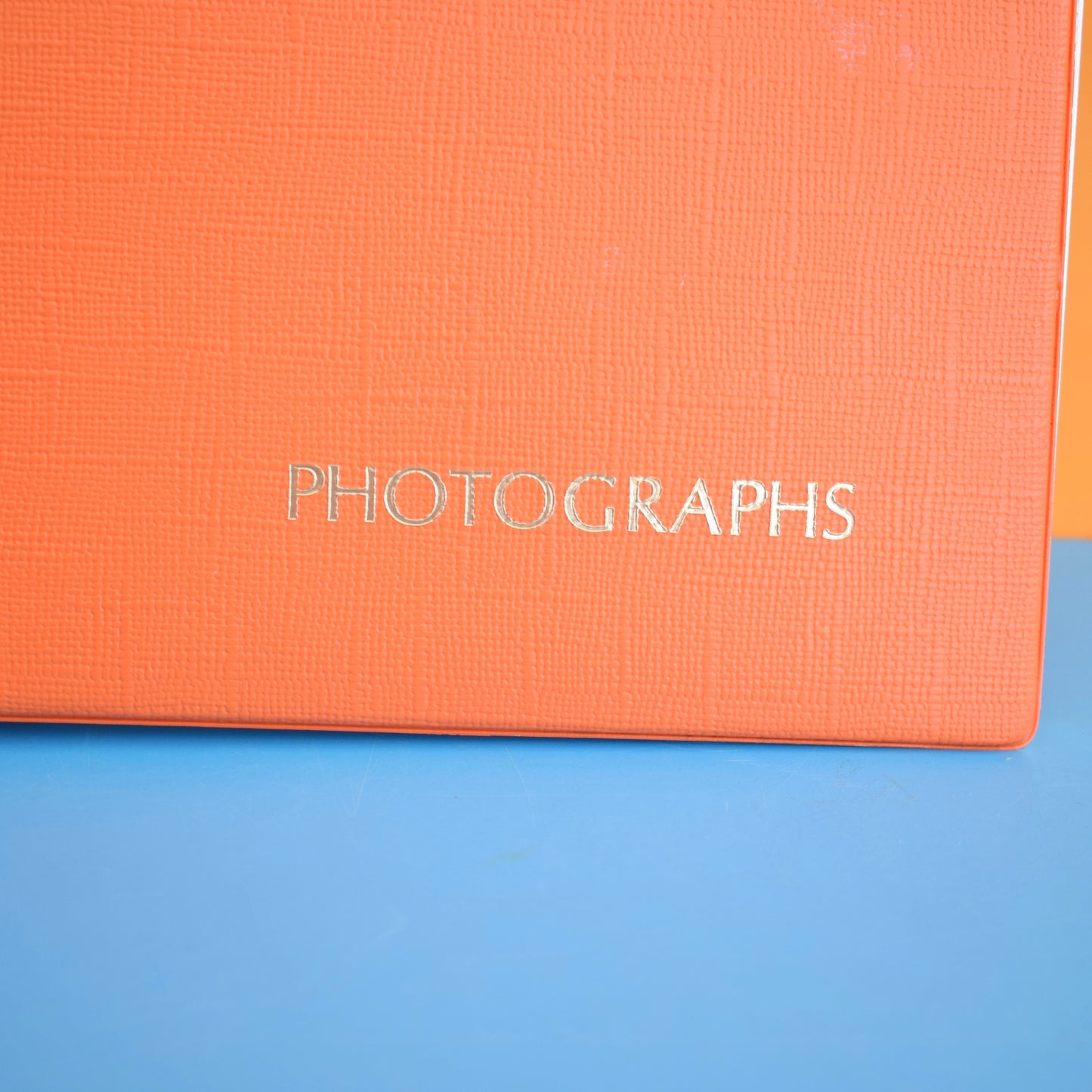 Vintage 1960s Photo Album - Orange Vinyl