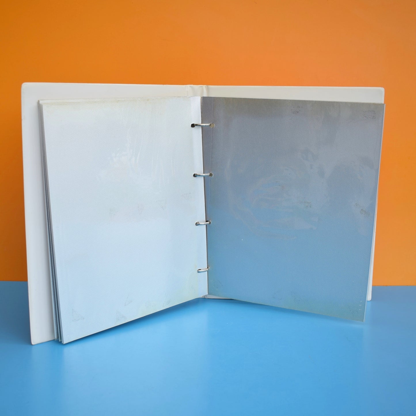 Vintage 1960s Photo Album - Orange Vinyl