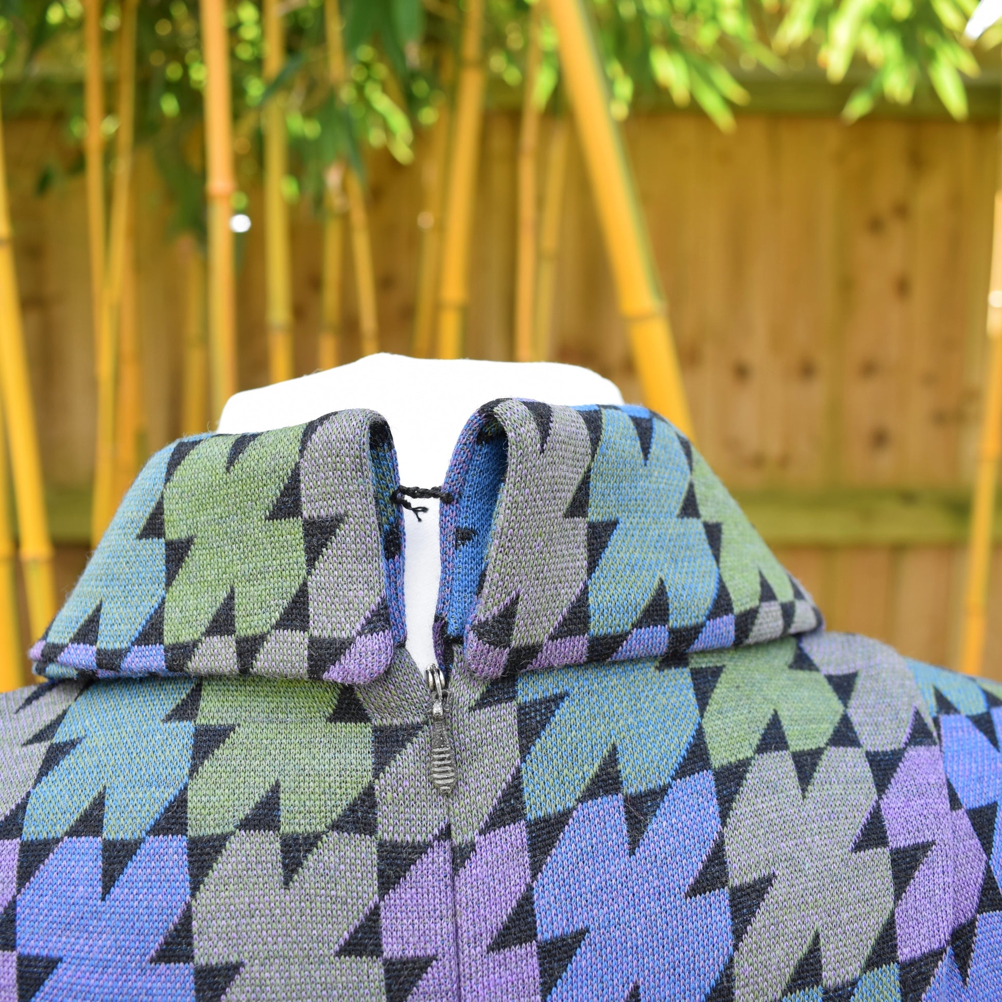 Vintage 1970s Dress - Wolsey 70s - Geometric Style - Size 12 by Pineapple Retro
