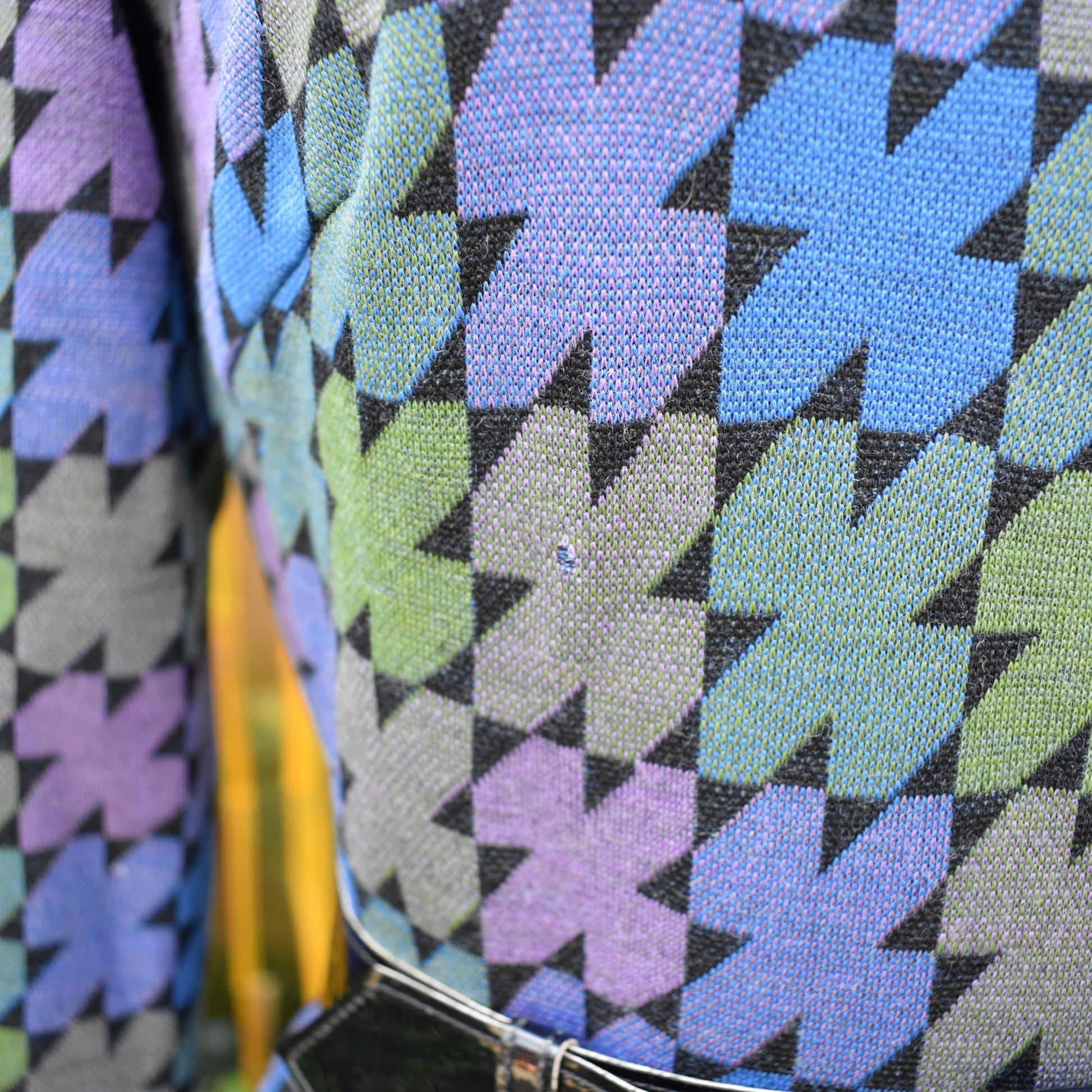 Vintage 1970s Dress - Wolsey 70s - Geometric Style - Size 12 by Pineapple Retro