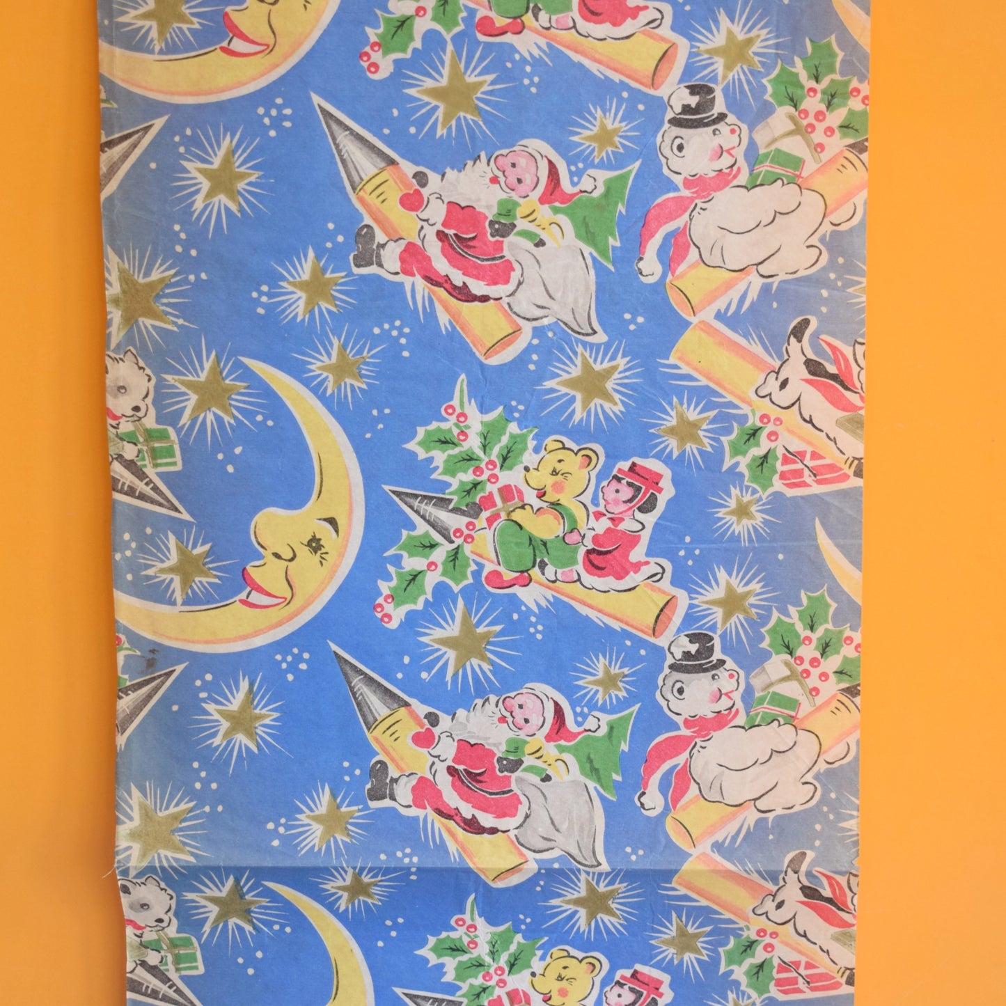 Vintage 1950s Christmas Wrapping Paper - Various Designs