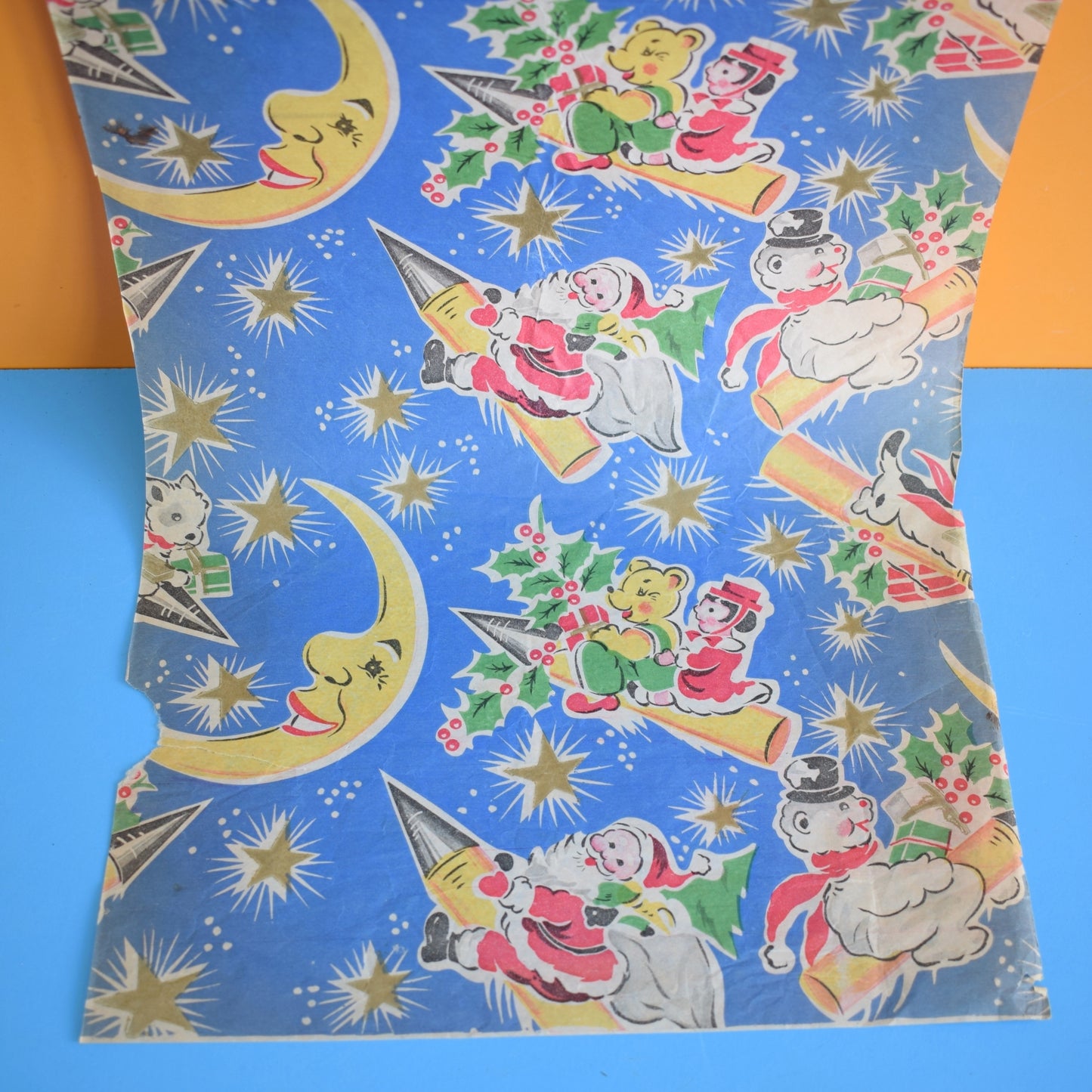 Vintage 1950s Christmas Wrapping Paper - Various Designs
