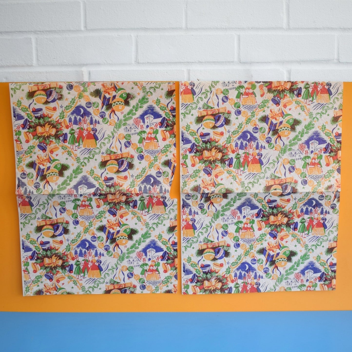 Vintage 1950s Christmas Wrapping Paper - Various Designs