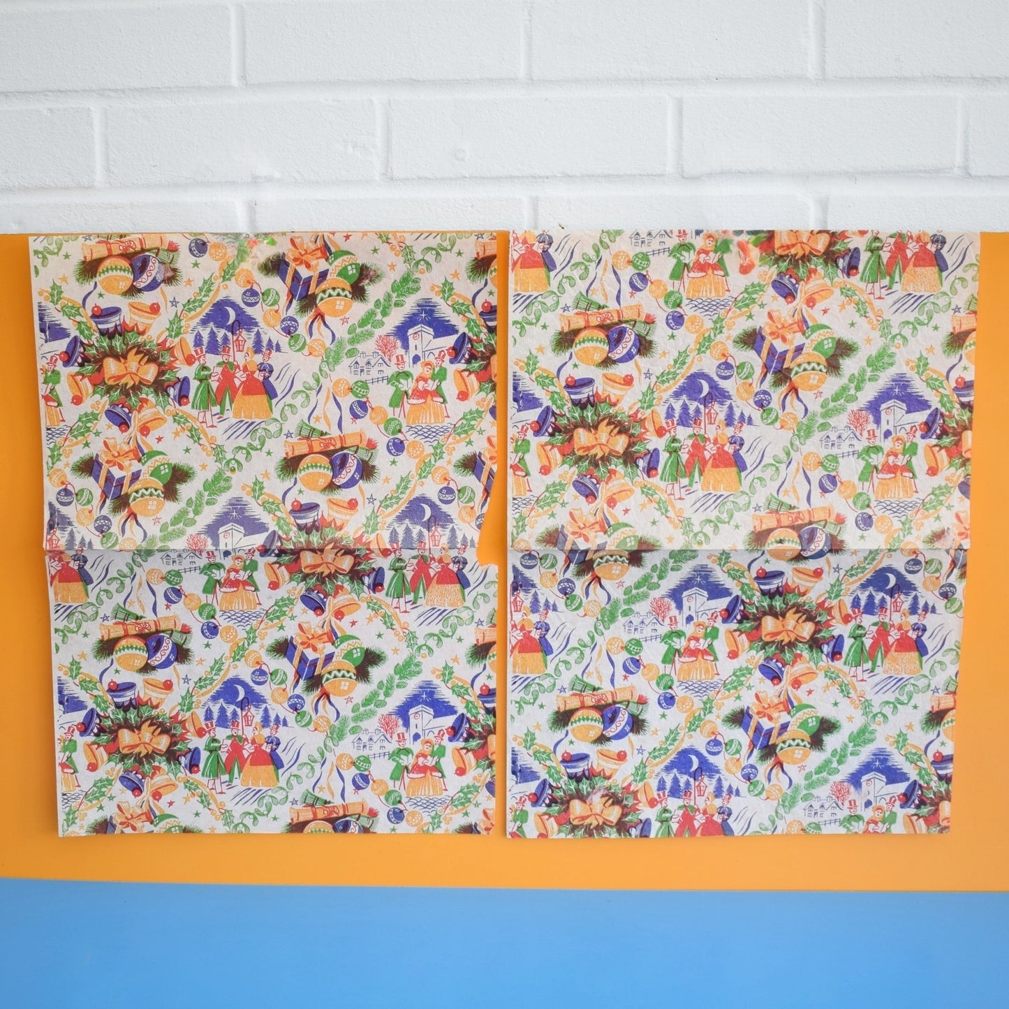 Vintage 1950s Christmas Wrapping Paper - Various Designs