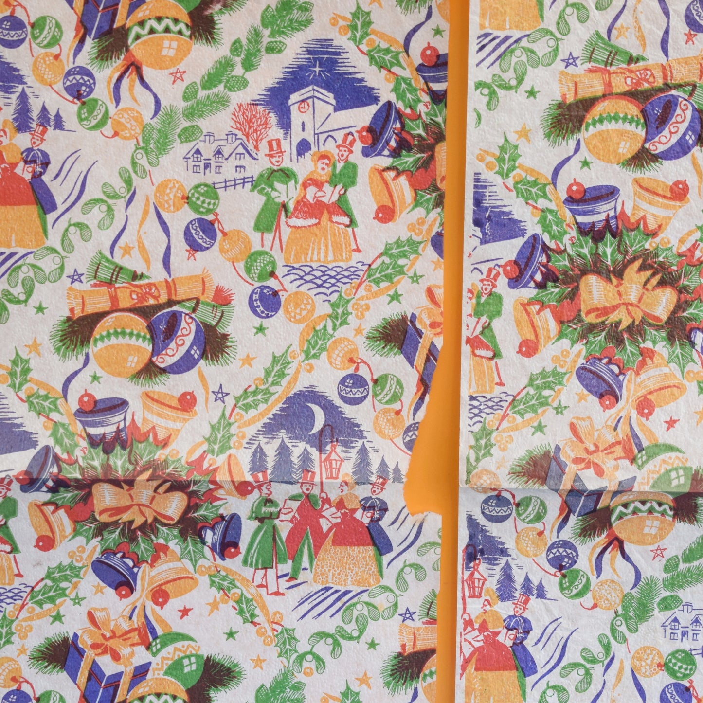 Vintage 1950s Christmas Wrapping Paper - Various Designs