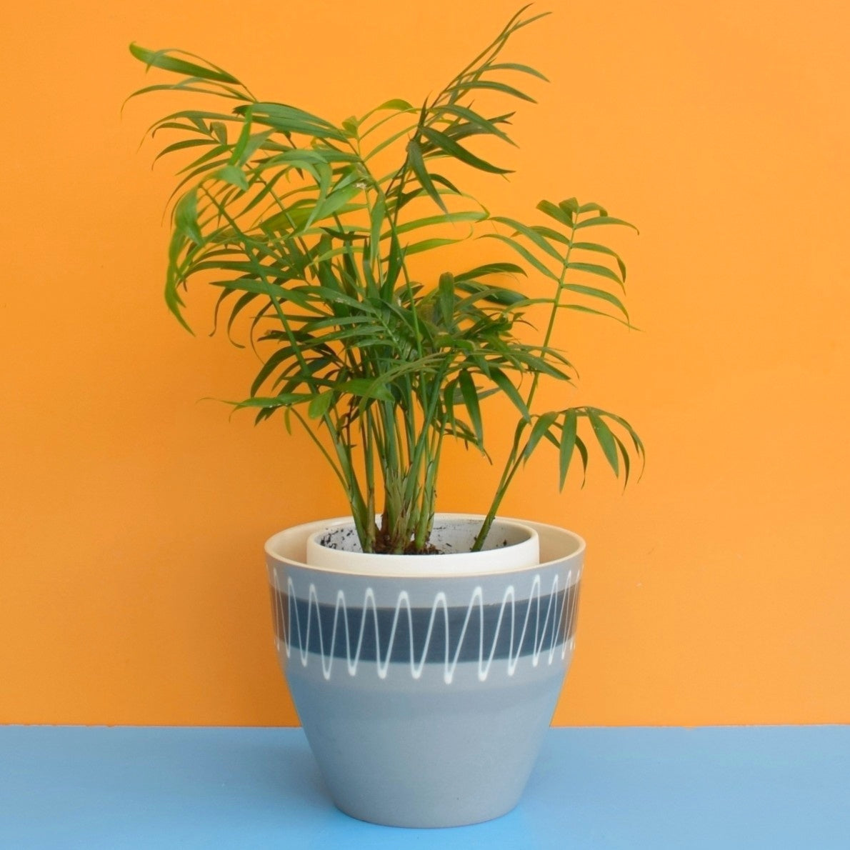 Vintage 1950s Planter - Hornsea Slipware - Grey