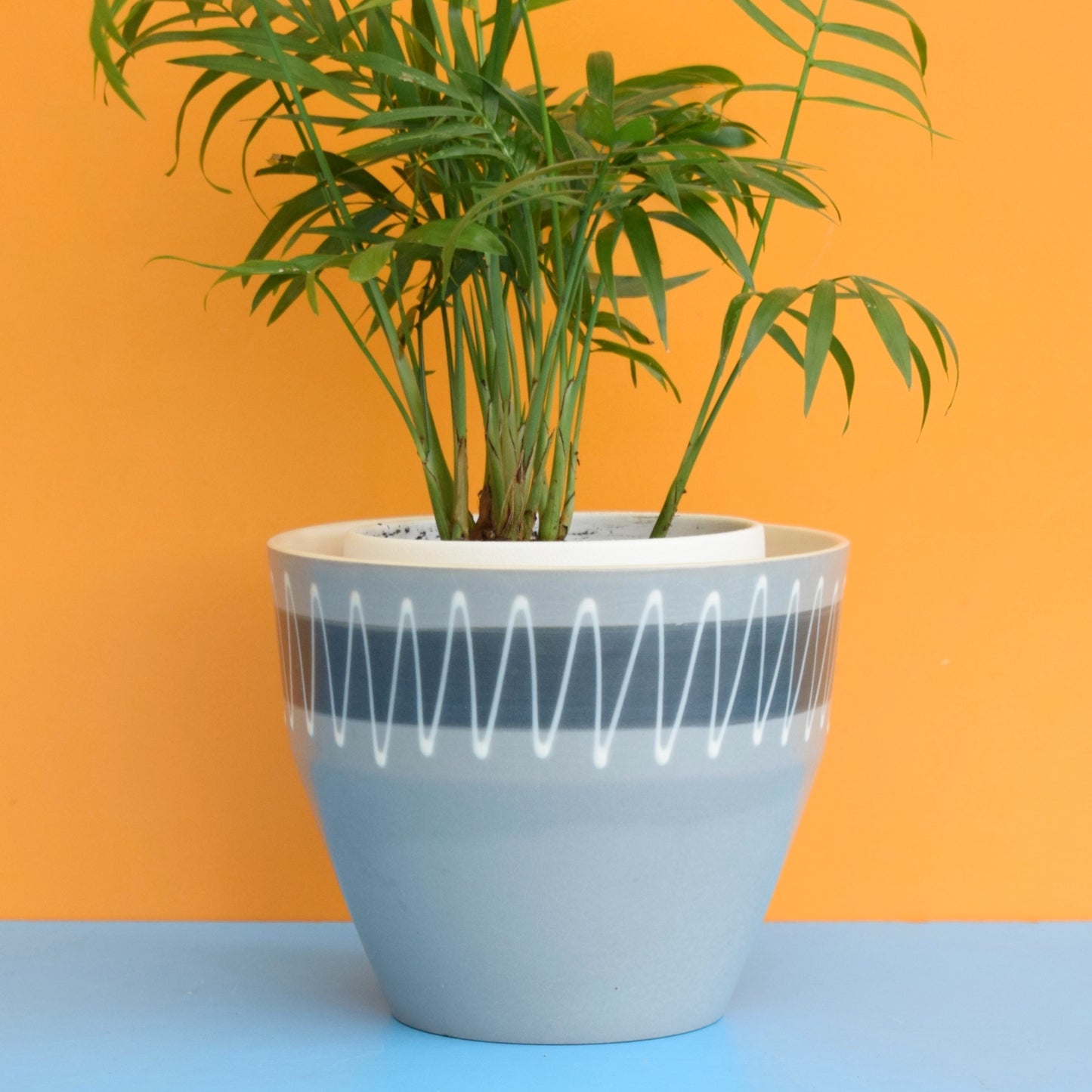 Vintage 1950s Planter - Hornsea Slipware - Grey