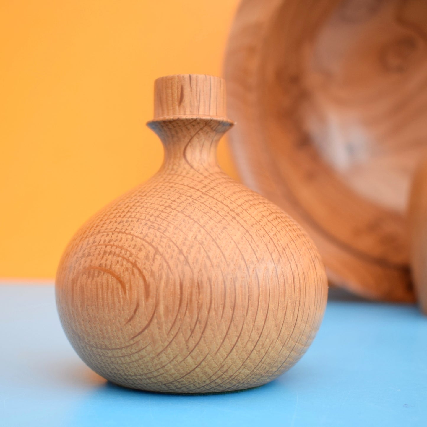 Vintage 1980s Hand Turned Wooden Pieces - Different Woods