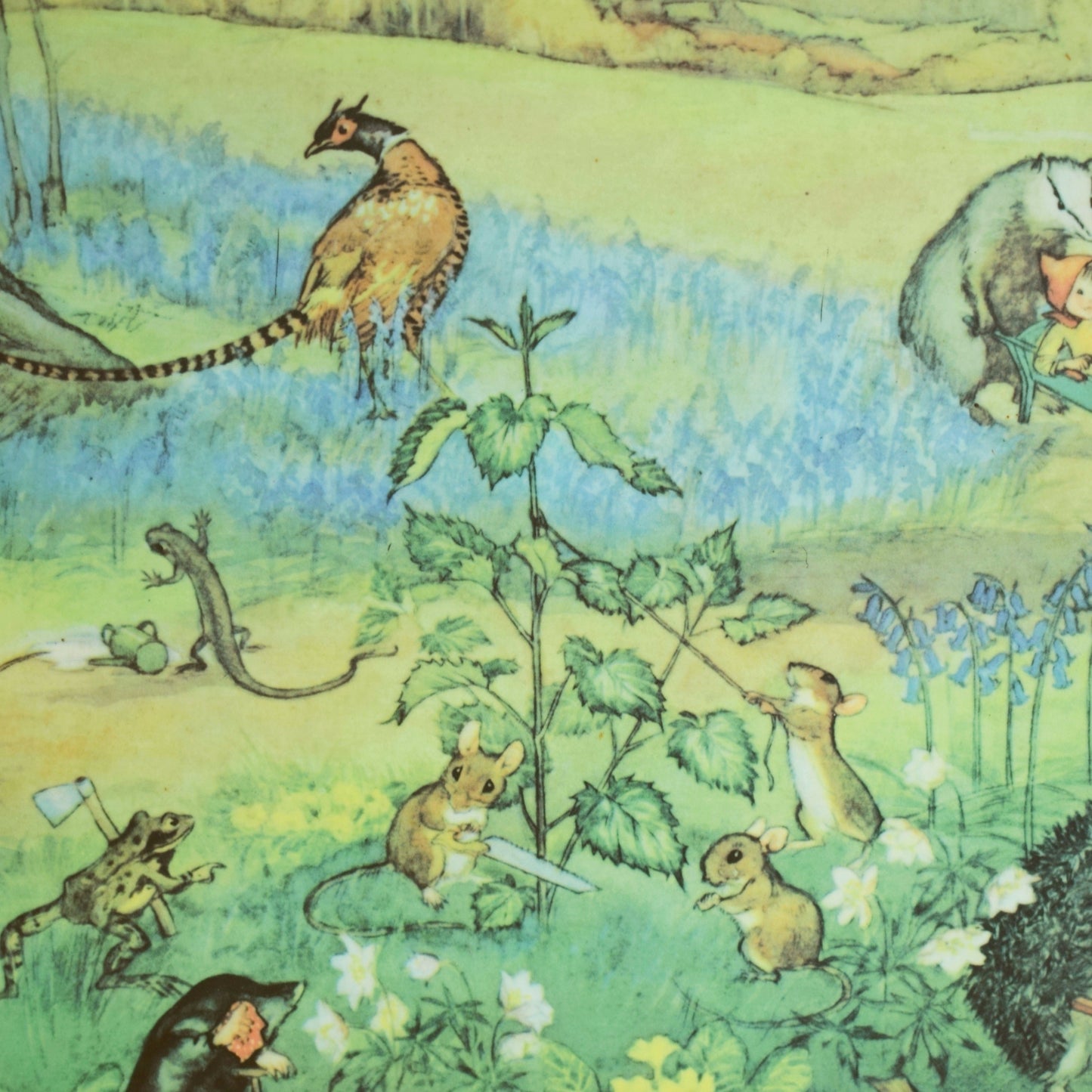 Vintage 1950s Molly Brett Woodland Gardeners Picture