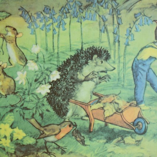 Vintage 1950s Molly Brett Woodland Gardeners Picture