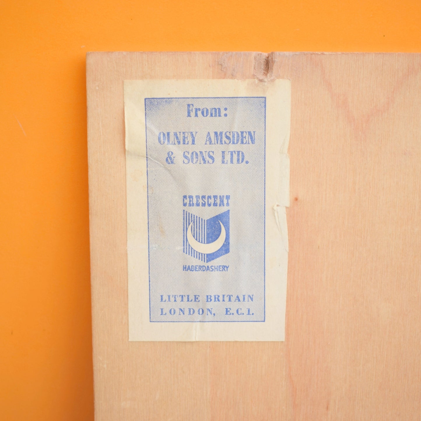 Vintage 1960s Crescent Haberdashery Button Box - Retail