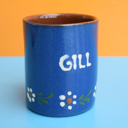 Vintage 1970s German Coffee Name Mug - Gill