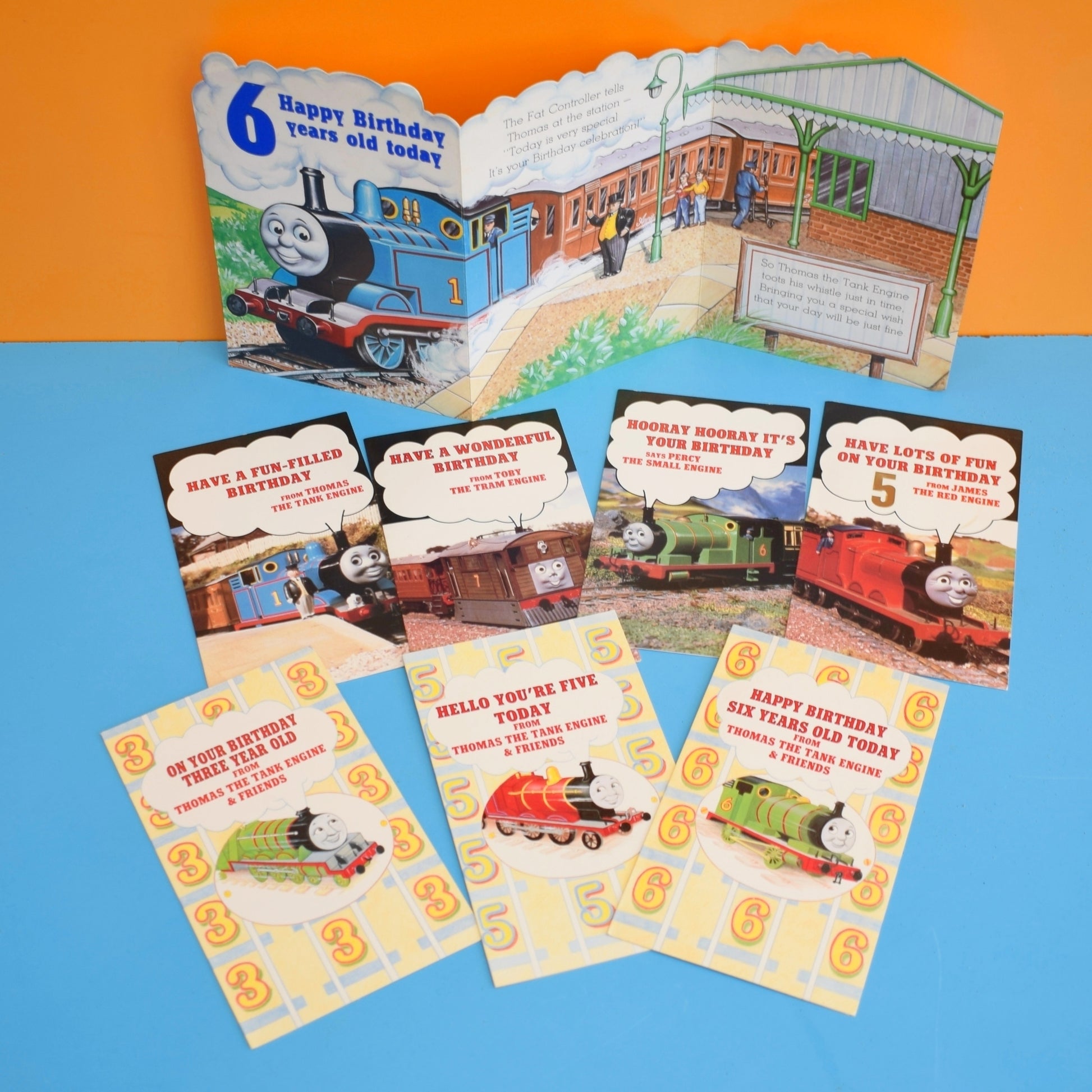 Vintage 1980s Used Greeting Cards - Thomas The Tank Engine by Pineapple Retro