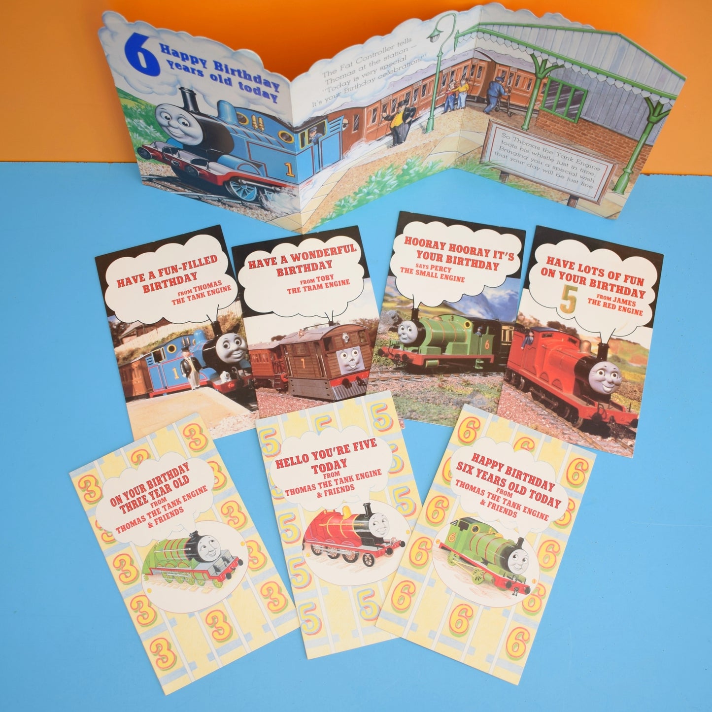 Vintage 1980s Used Greeting Cards - Thomas The Tank Engine by Pineapple Retro