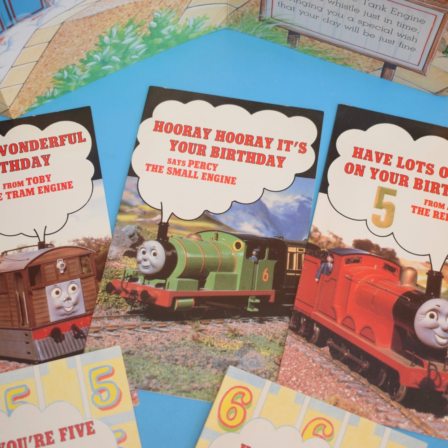 Vintage 1980s Used Greeting Cards - Thomas The Tank Engine by Pineapple Retro