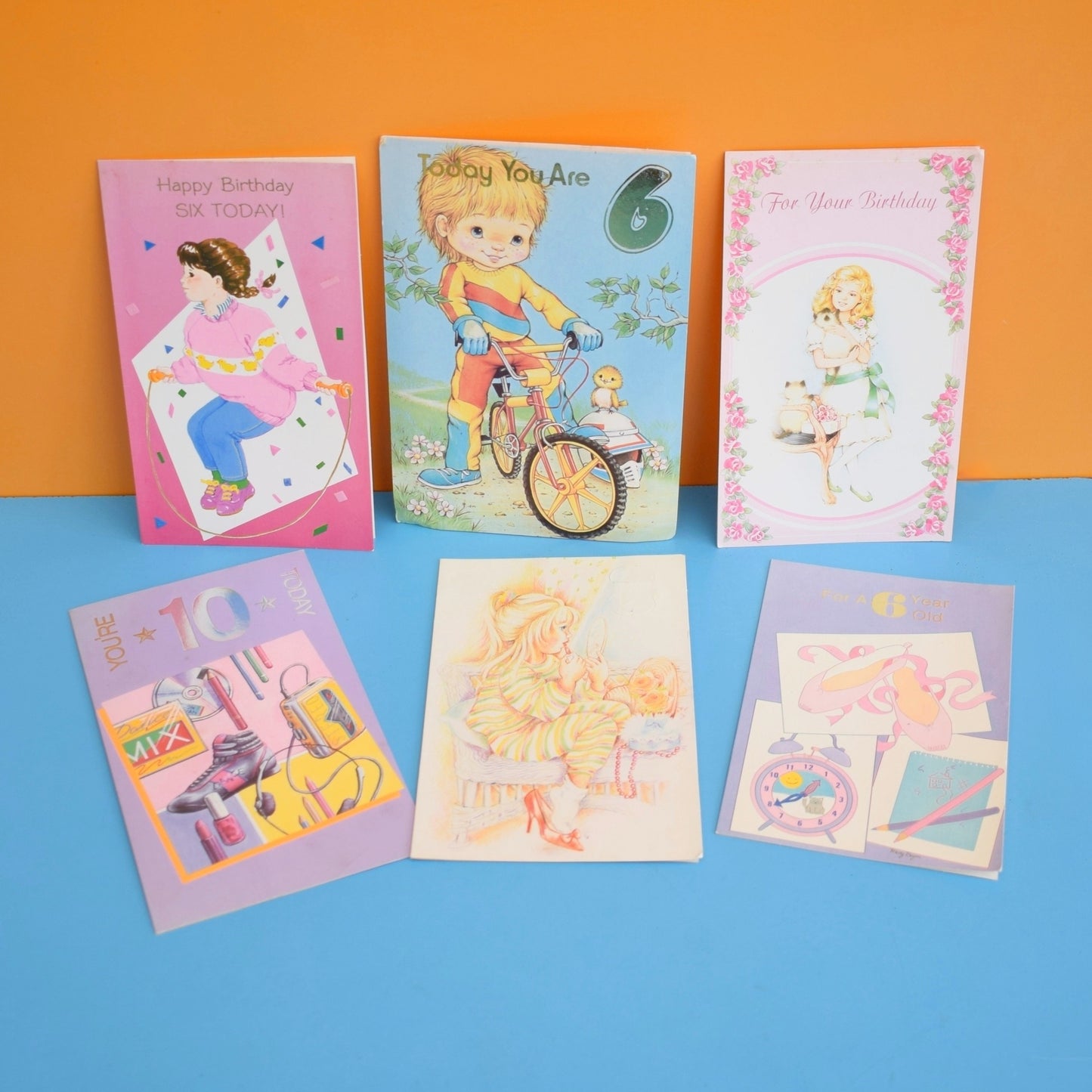 Vintage 1980s Used Greeting Cards - Mixed Fashion/ BMX by Pineapple Retro