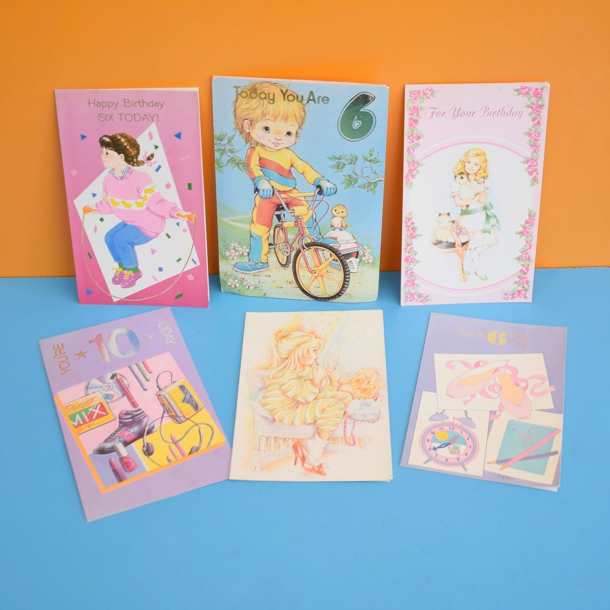 Vintage 1980s Used Greeting Cards - Mixed Fashion/ BMX by Pineapple Retro