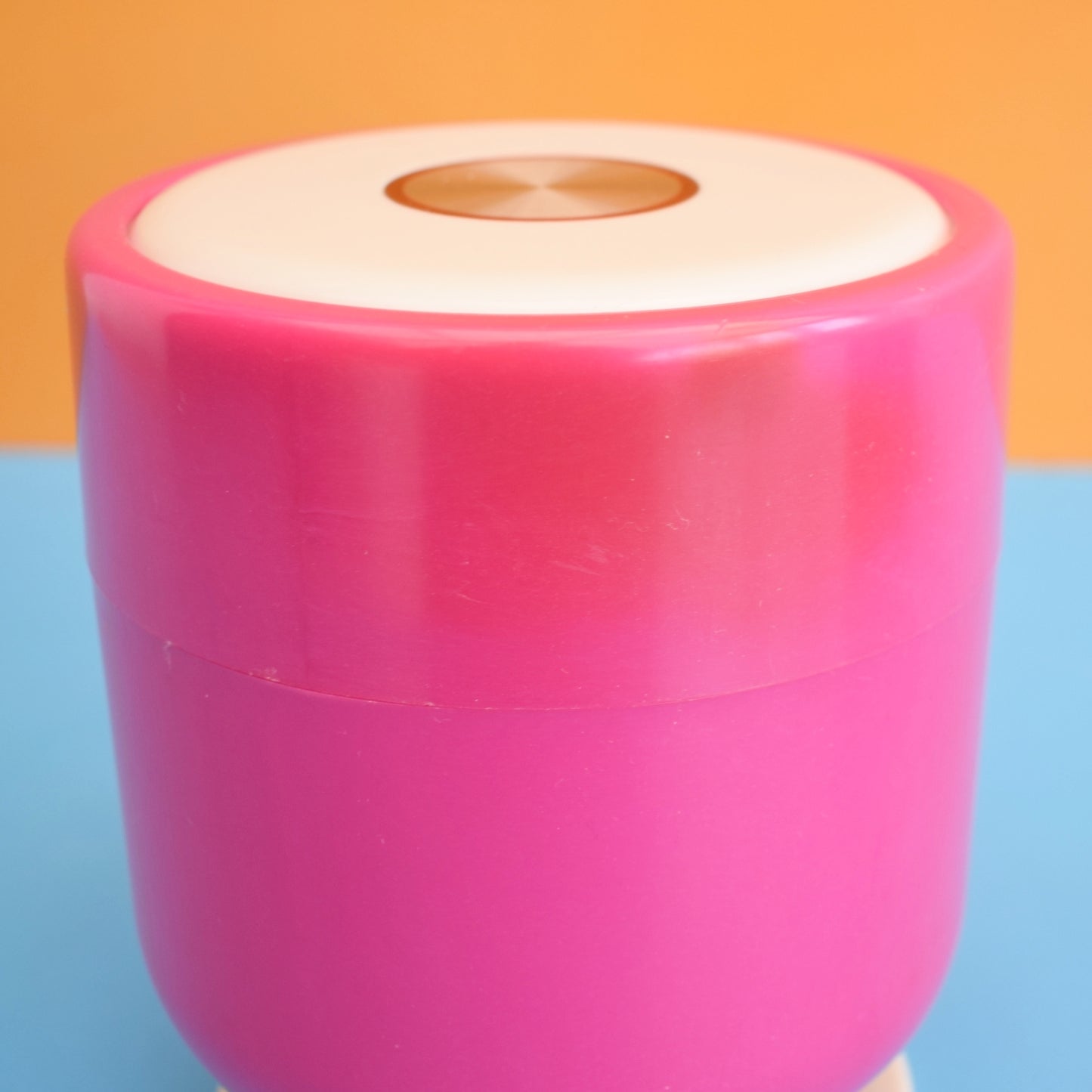 Vintage 1970s Plastic Beauty Case- Dressing Table Set - Pink