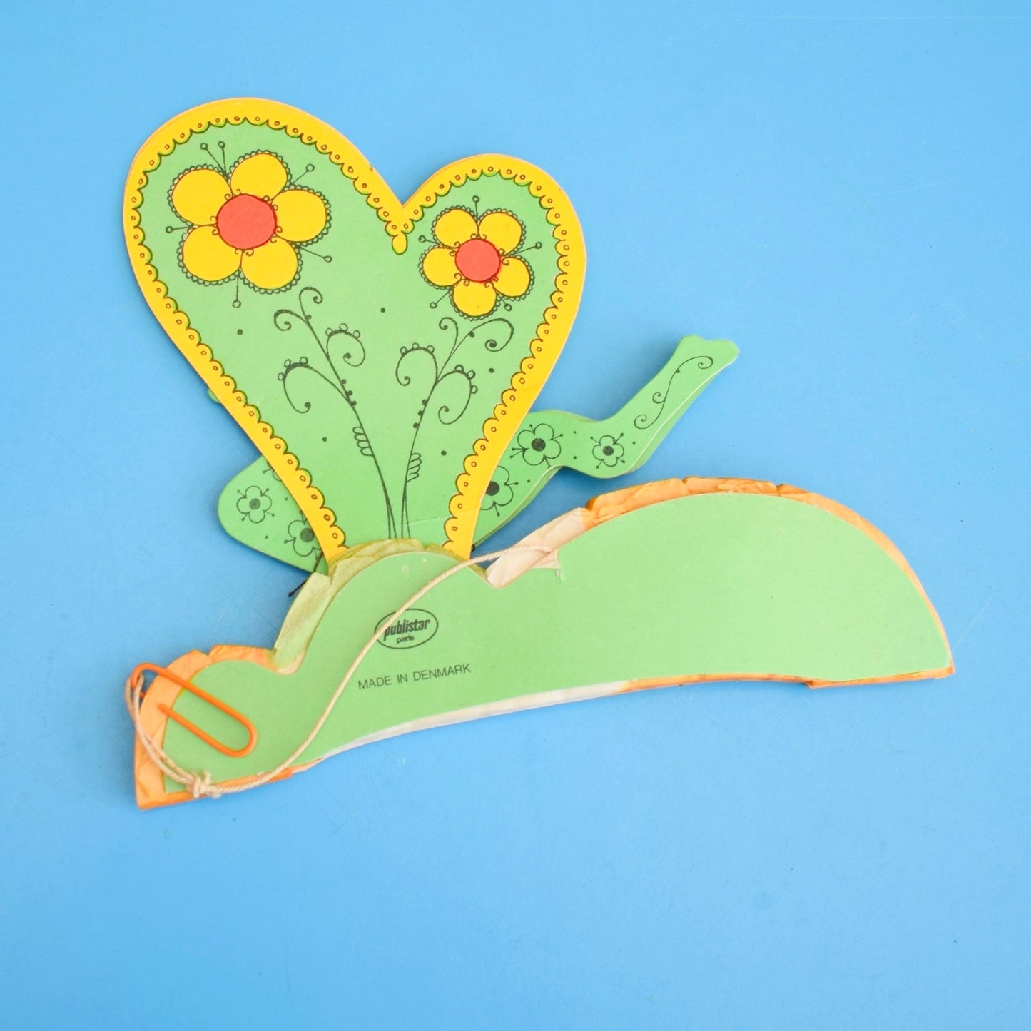 Vintage 1970s Honeycomb Bee / Fish - Denmark - Flower Power