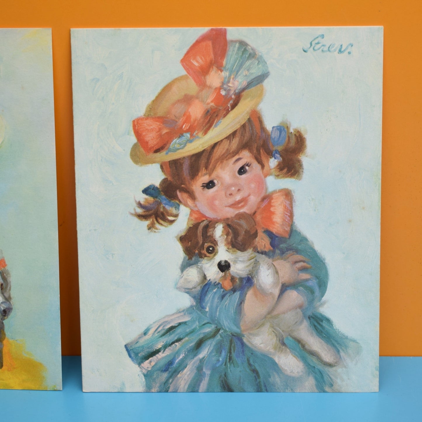 Vintage 1960s Pictures / Greeting Cards - Strev - Harriet , Bunny & Arabella