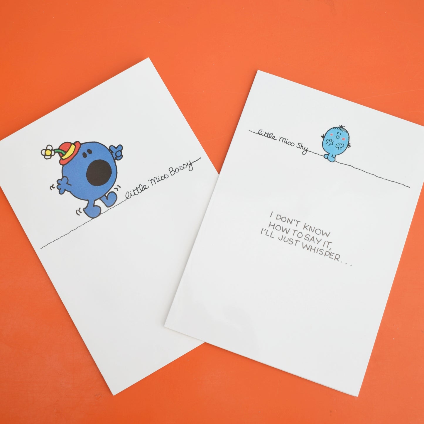 Vintage 1980s Greeting Cards- Mr Men - Choice - Last Ones