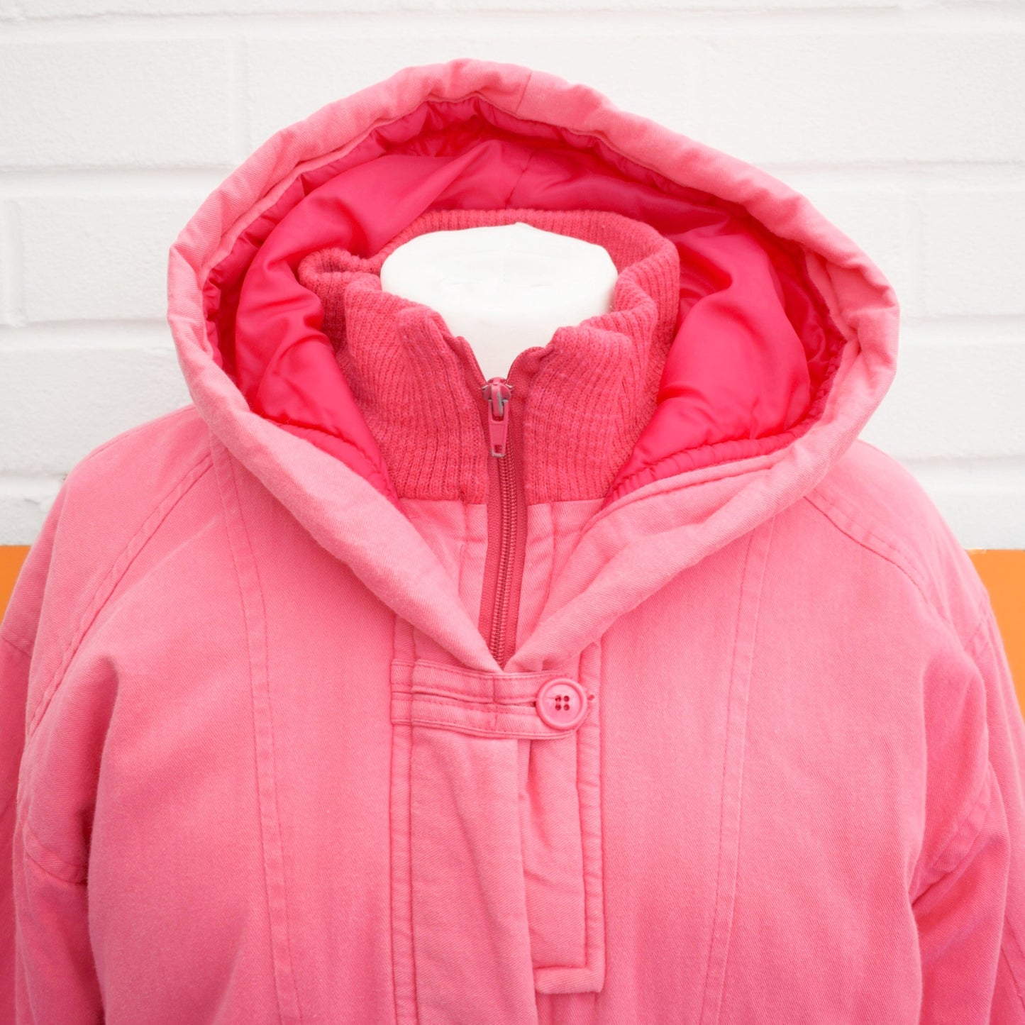 Vintage 1980s Cotton Jacket - Barbie Pink Size 12