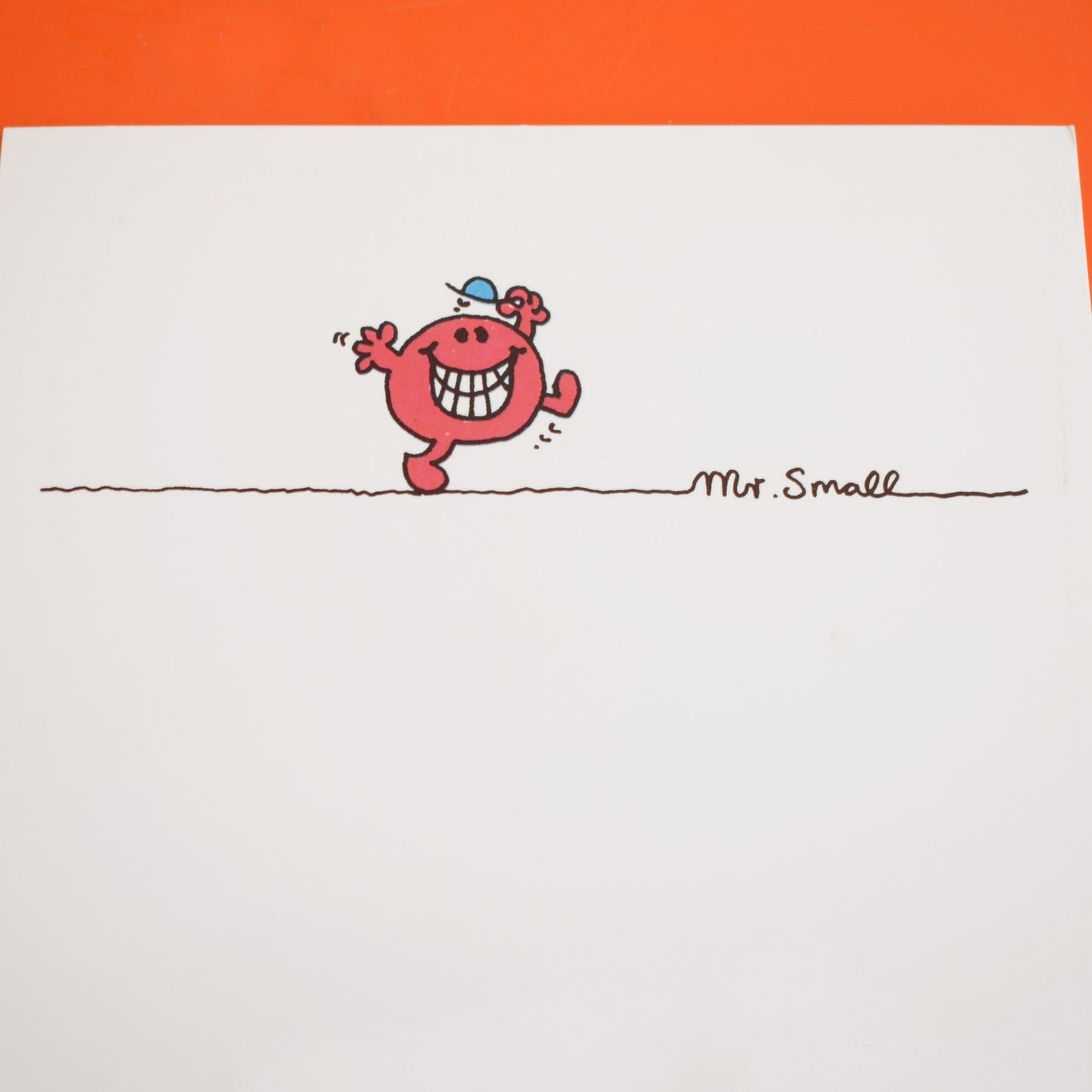 Vintage 1980s Birthday Greeting Card - Mr Men - Choice #3