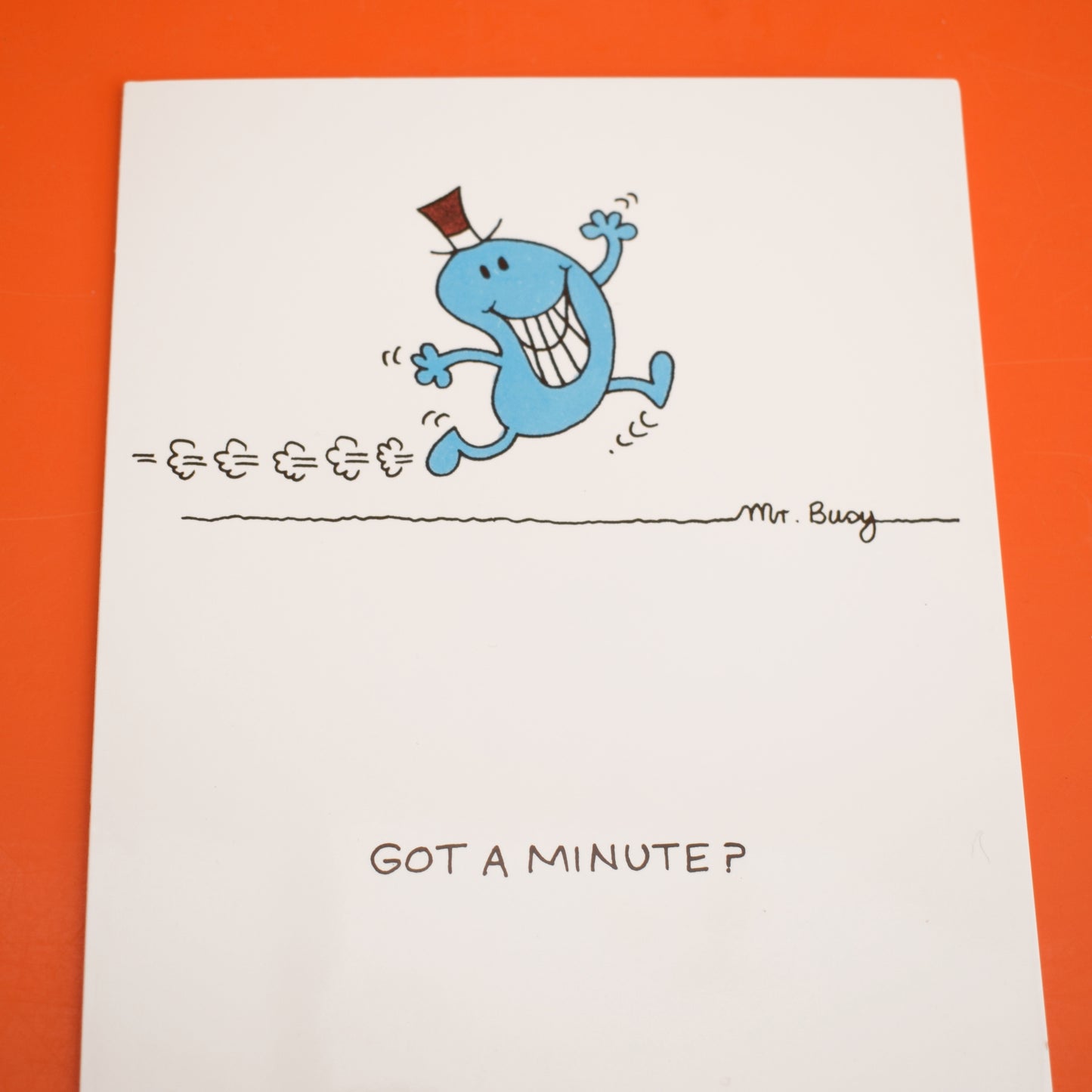 Vintage 1980s Birthday Greeting Card - Mr Men - Choice #3