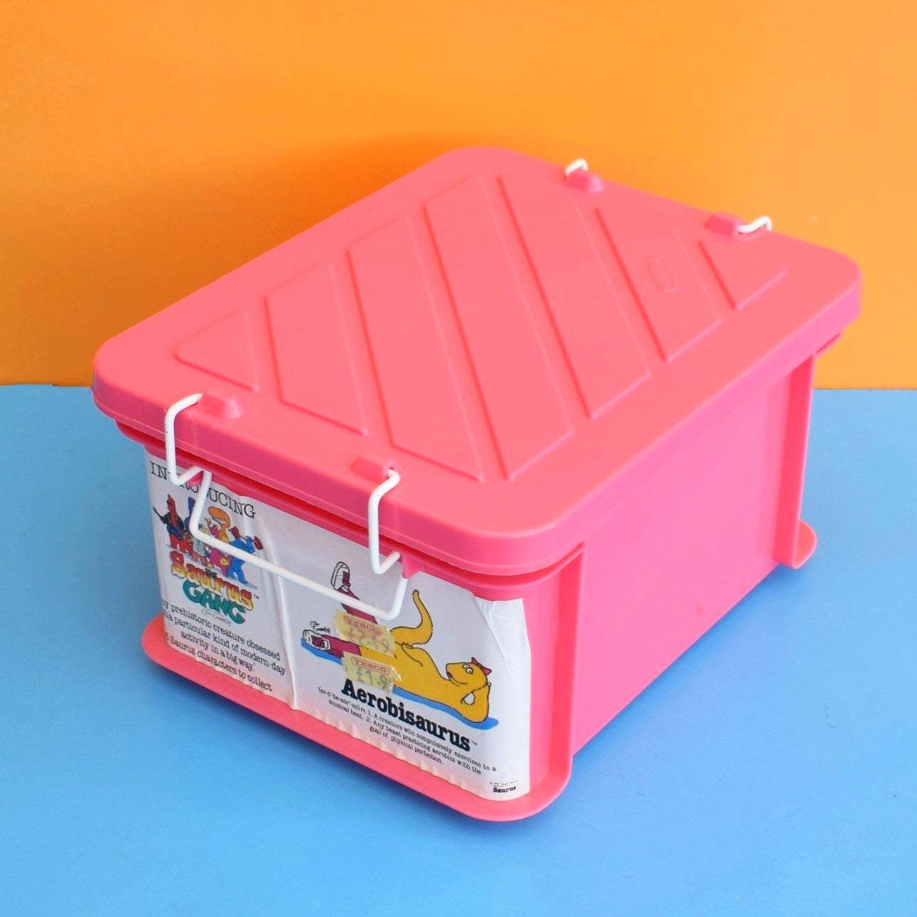 Vintage 1980s Storage Box - Rubbermaid - Pink