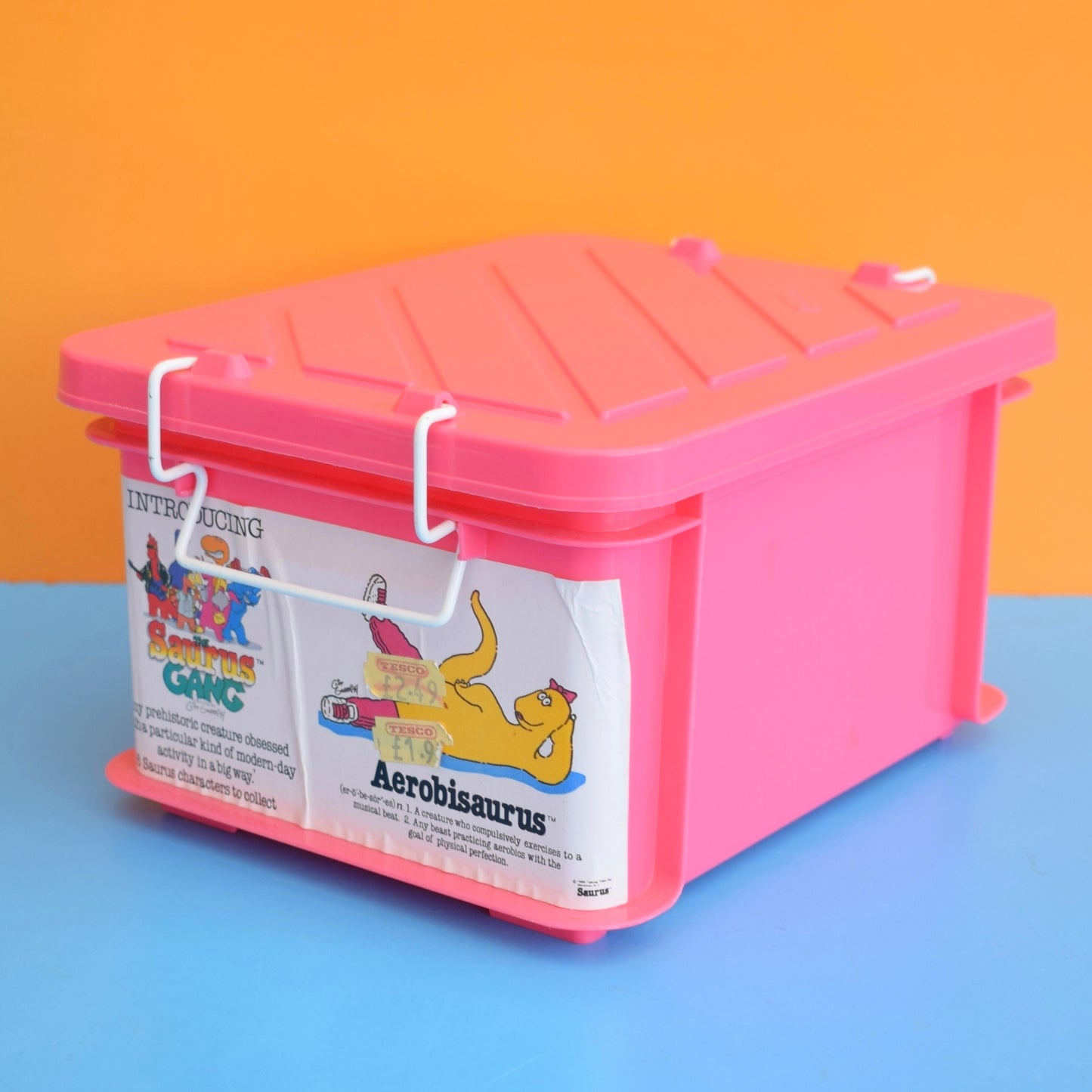 Vintage 1980s Storage Box - Rubbermaid - Pink