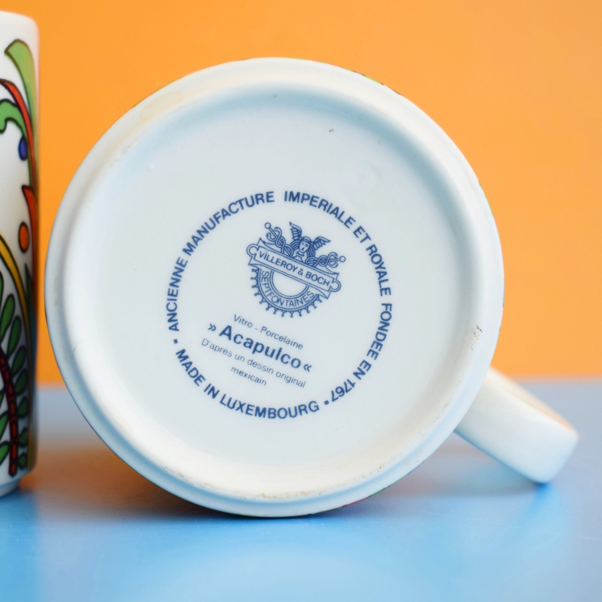 Vintage 1970s Villeroy & Boch Acapulco Mug by Pineapple Retro