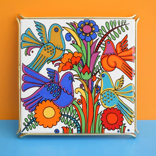 Vintage 1970s Villeroy & Boch Acapulco Trivet / Tile by Pineapple Retro