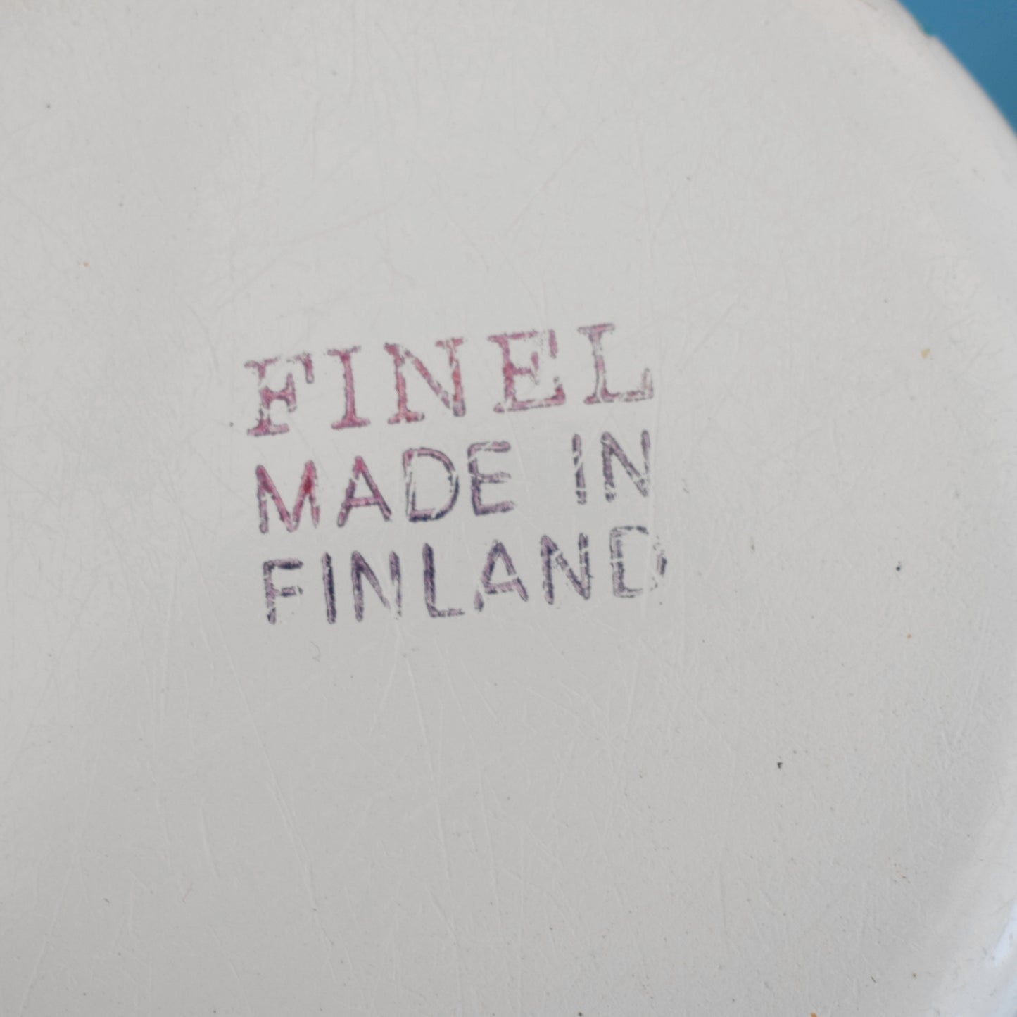 Vintage 1960s Enamel Mug - Finel Arabia - Elisa- Pink Flower