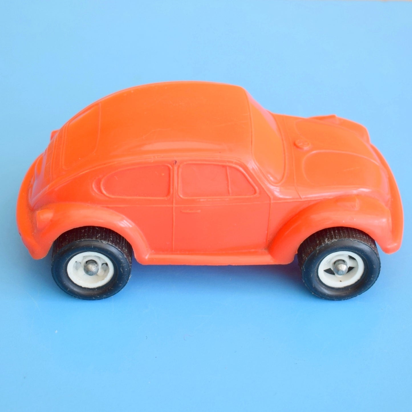Vintage 1960s Swedish Galanite Plastic VW Beetle - Orange by Pineapple Retro