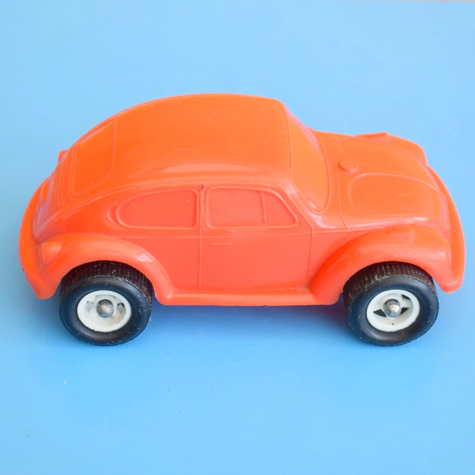 Vintage 1960s Swedish Galanite Plastic VW Beetle - Orange by Pineapple Retro
