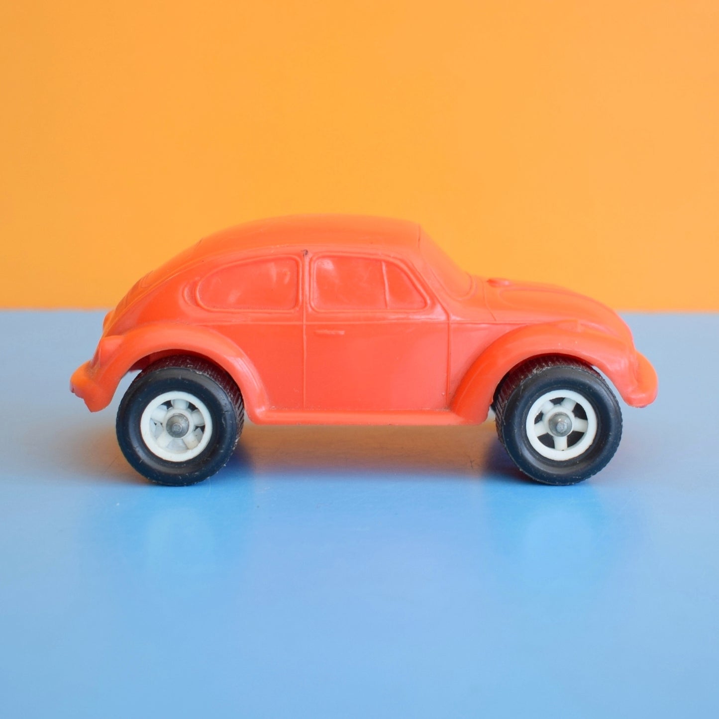 Vintage 1960s Swedish Galanite Plastic VW Beetle - Orange by Pineapple Retro