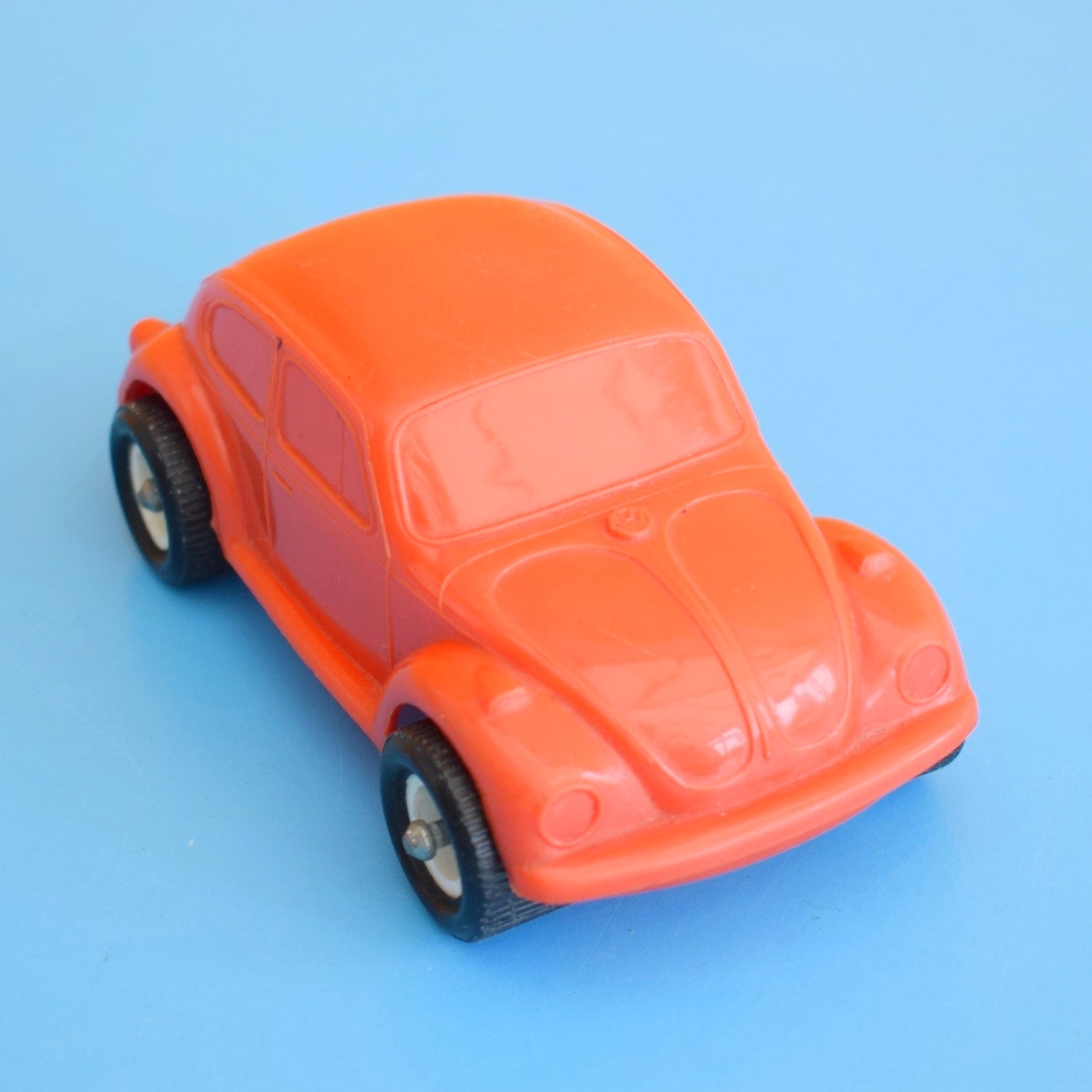 Vintage 1960s Swedish Galanite Plastic VW Beetle - Orange by Pineapple Retro