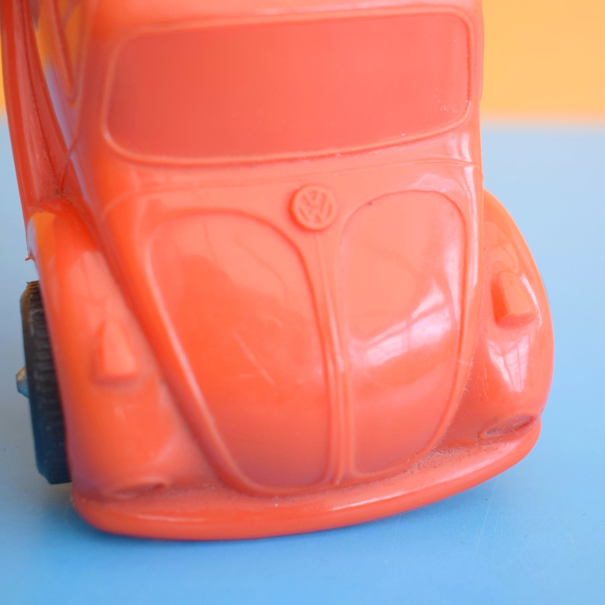Vintage 1960s Swedish Galanite Plastic VW Beetle - Orange by Pineapple Retro