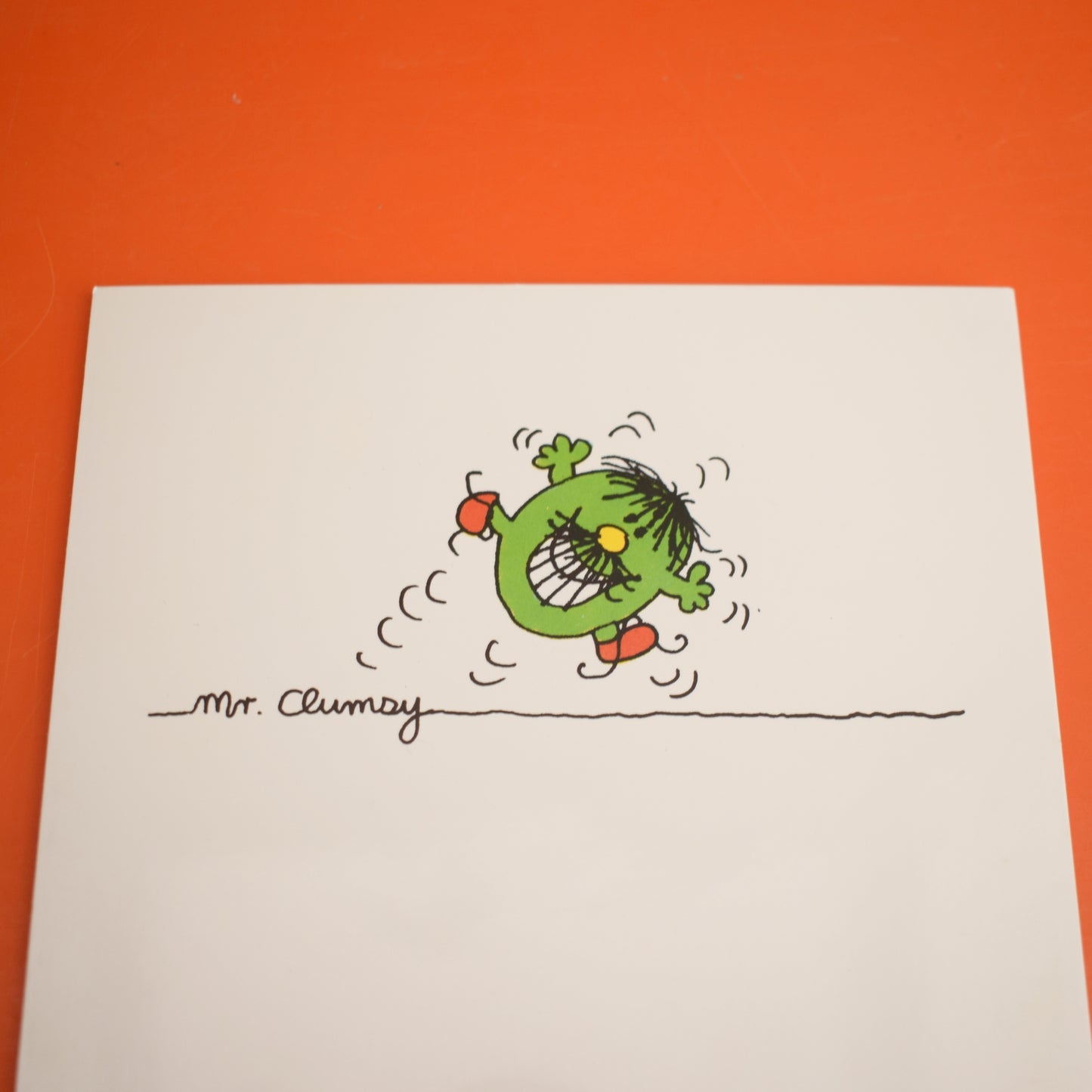 Vintage 1980s Get Well Soon Greeting Card - Mr Men - Choice