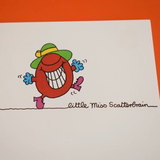 Vintage 1980s Valentines ? Card- Little Miss Scatterbrain