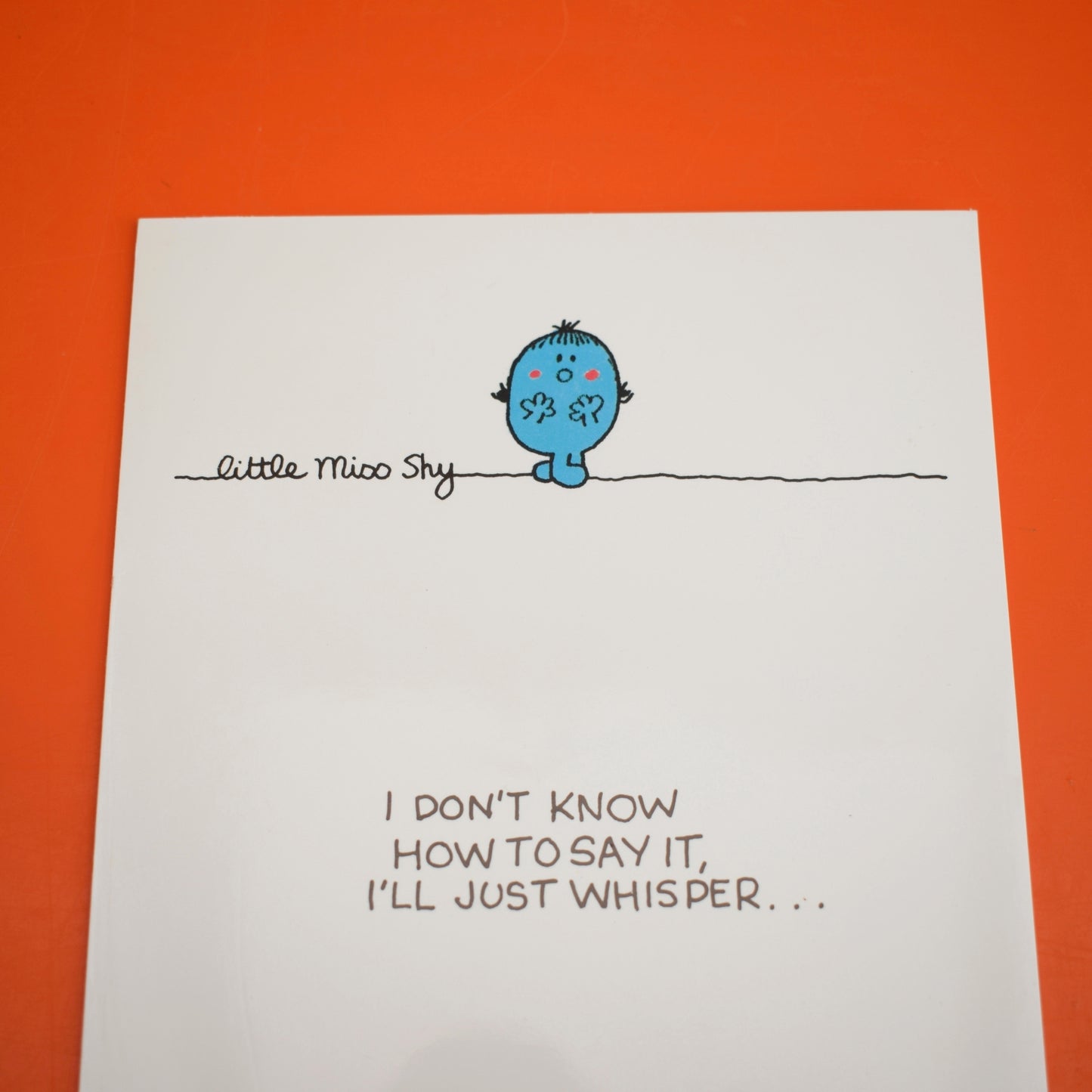 Vintage 1980s Greeting Cards- Mr Men - Choice - Last Ones