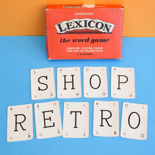 Vintage 1970s Card Game - Lexicon - Anagrams - Craft.