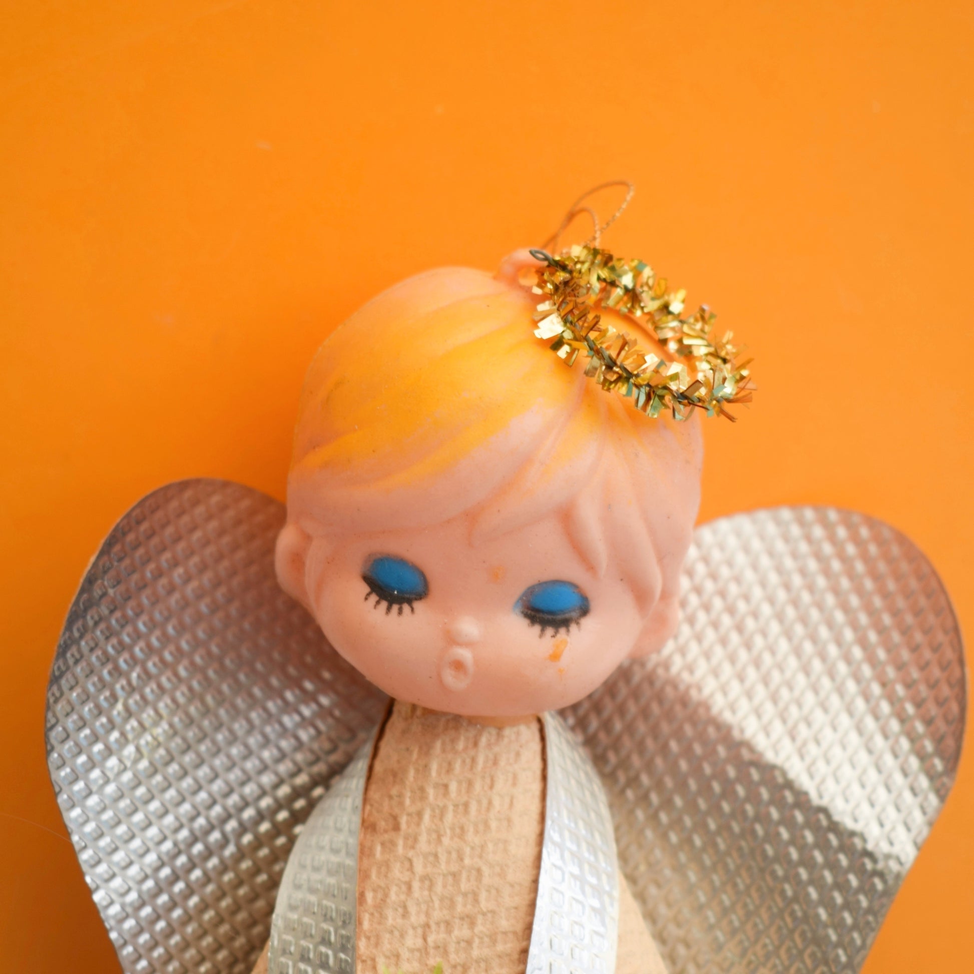Vintage 1960s Kitsch Angel / Fairy Figure - Tree Topper by Vintage