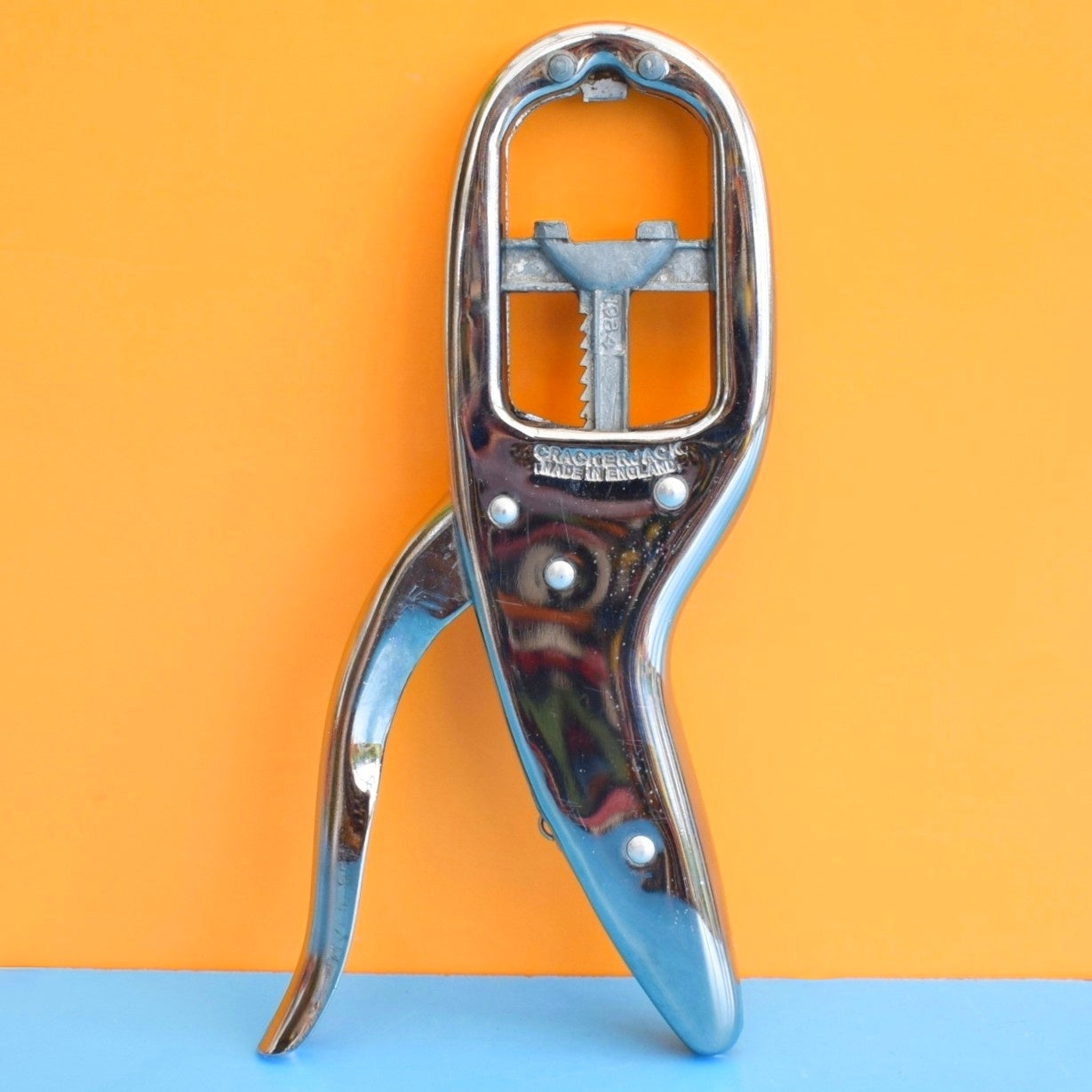 Vintage 1960s Crackerjack Nutcracker - Chrome by Pineapple Retro