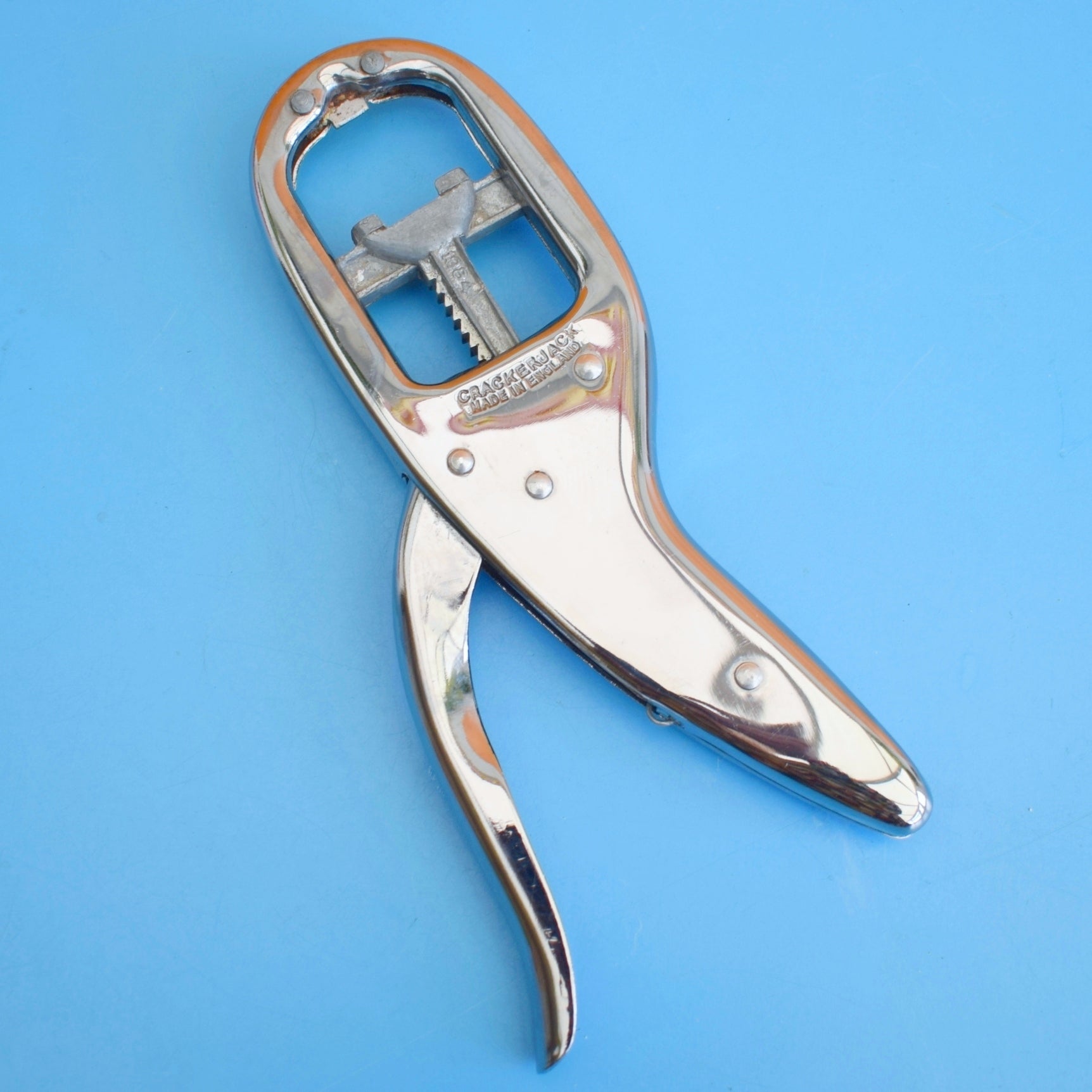 Vintage 1960s Crackerjack Nutcracker - Chrome by Pineapple Retro