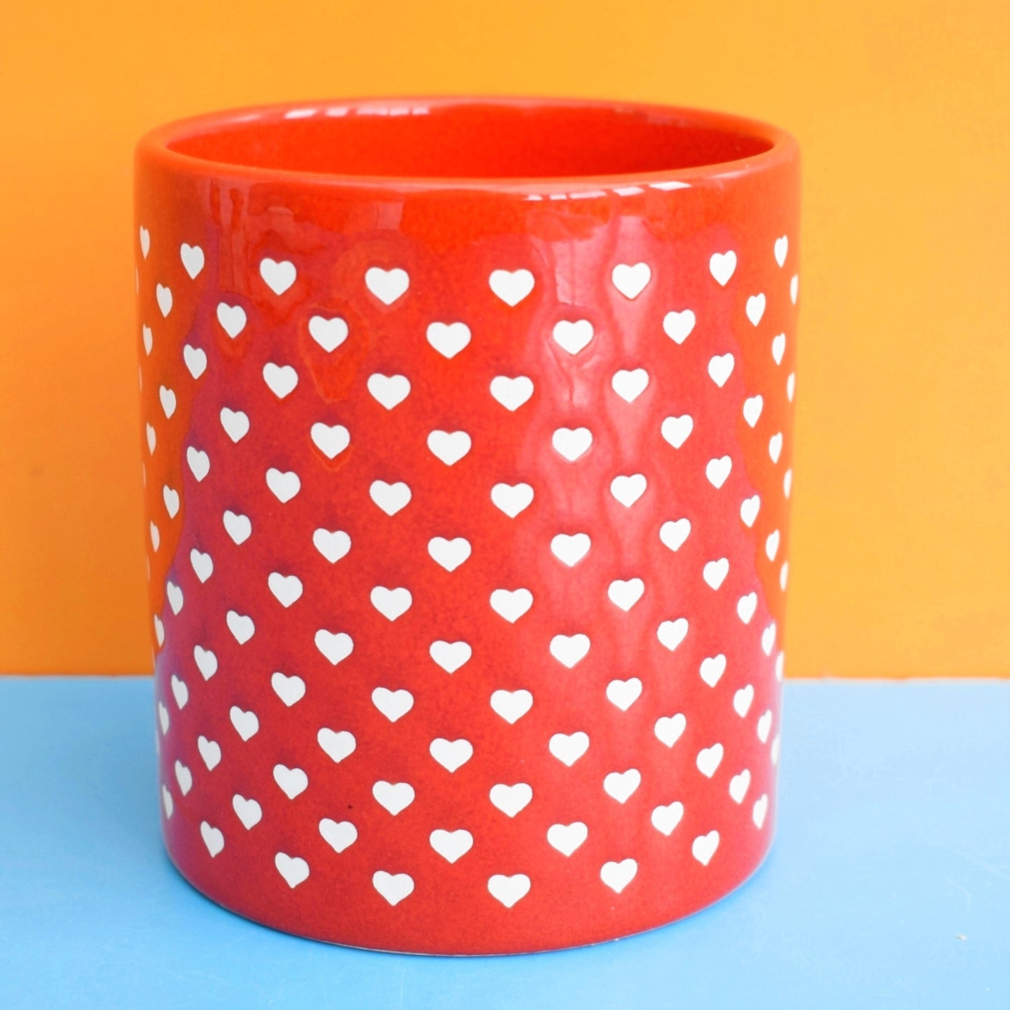 Vintage 1980s German Waechtersbach - Heart Jar