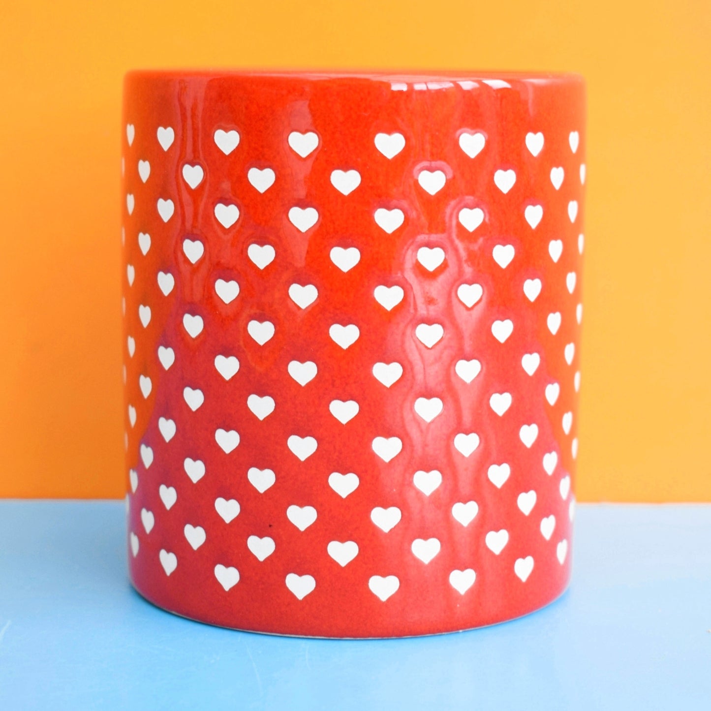 Vintage 1980s German Waechtersbach - Heart Jar